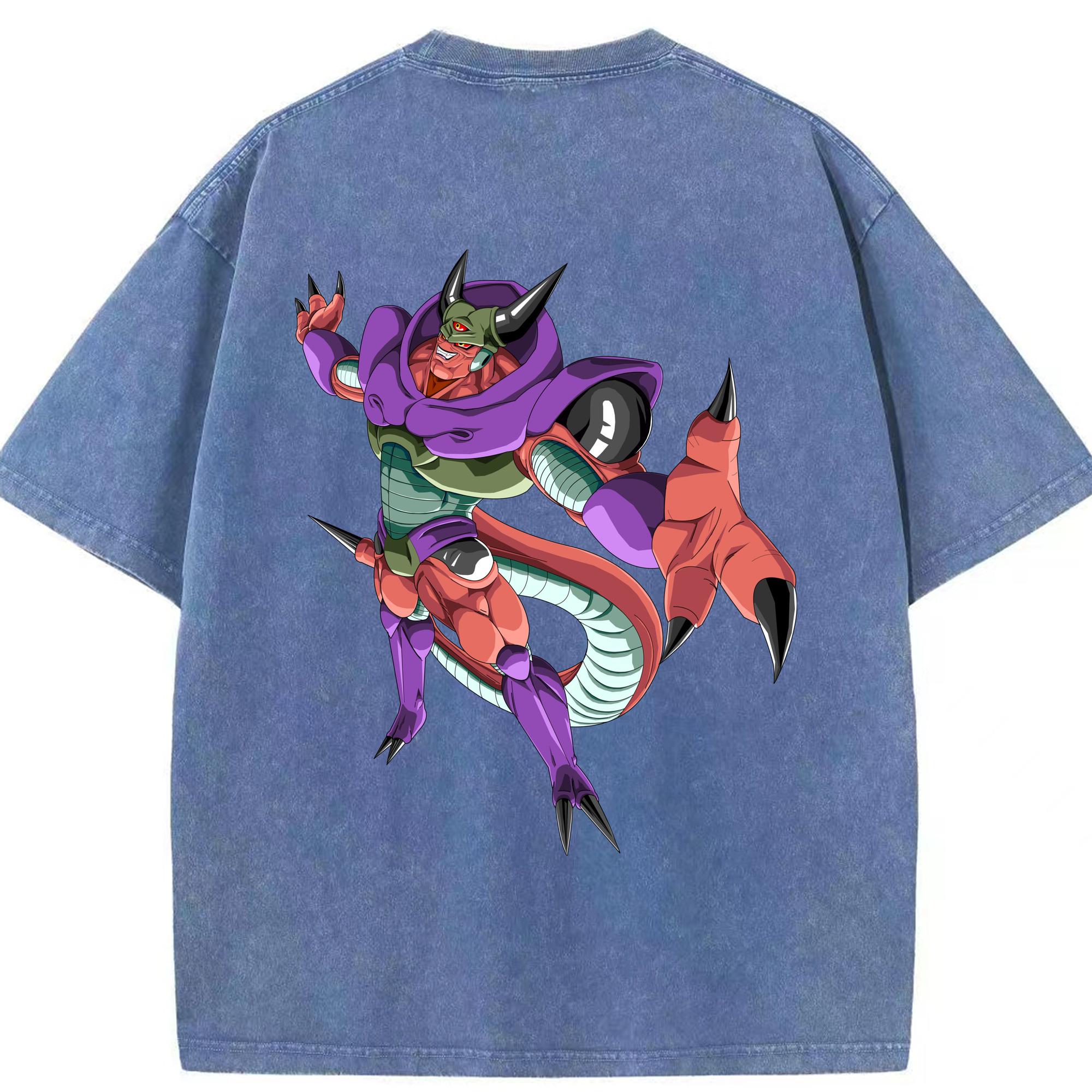 （画像用） ドラゴンボール ジャネンバ DRAGON BALL Janemba 綿100% ヴィンテージ風 半袖Tシャツ（背面プリント）
