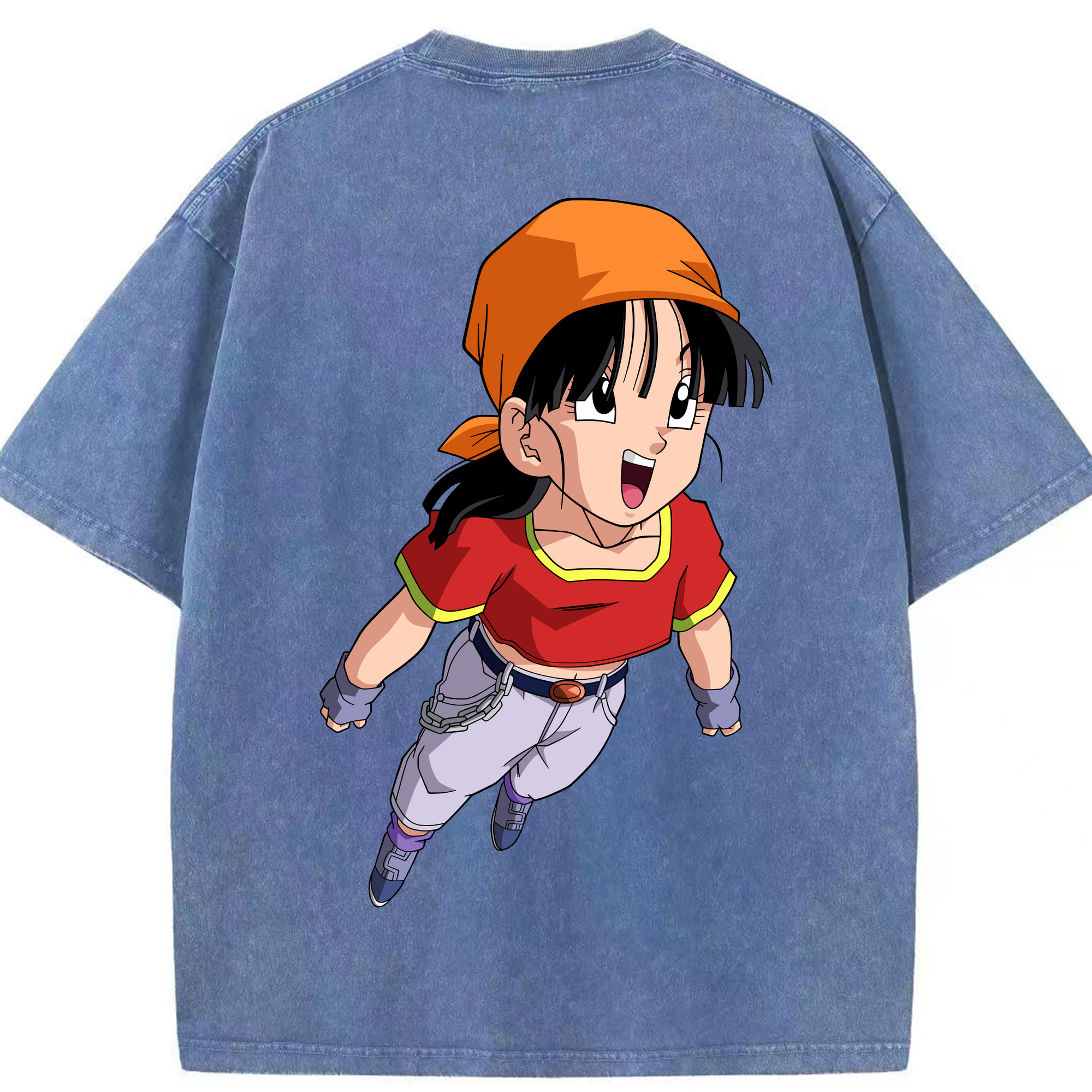 （画像用） ドラゴンボール パン DRAGON BALL Pan 綿100% ヴィンテージ風 半袖Tシャツ（背面プリント）