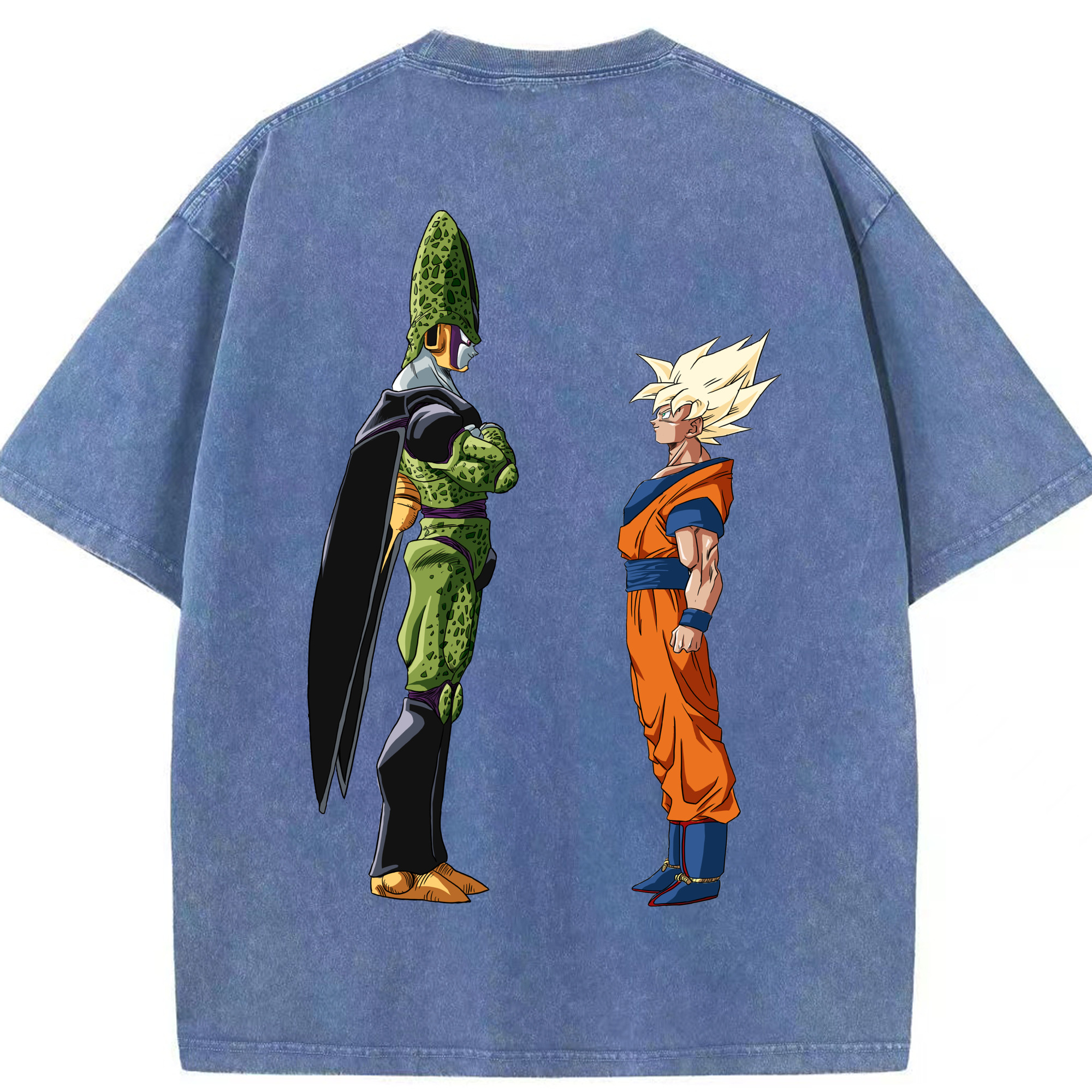 （画像用） ドラゴンボール DRAGON BALL 綿100% ヴィンテージ風 半袖Tシャツ（背面プリント）