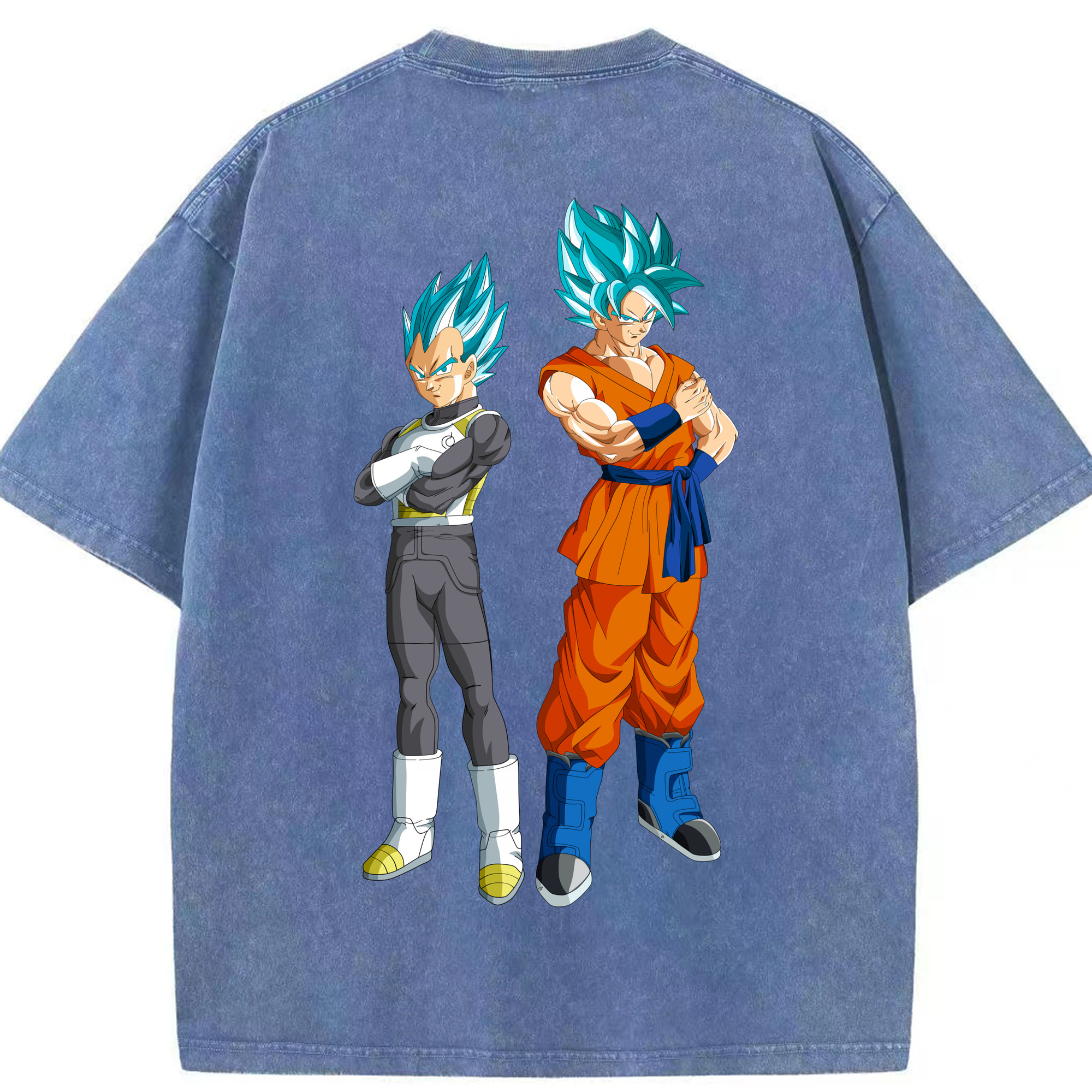 （画像用） ドラゴンボール DRAGON BALL 綿100% ヴィンテージ風 半袖Tシャツ（背面プリント）