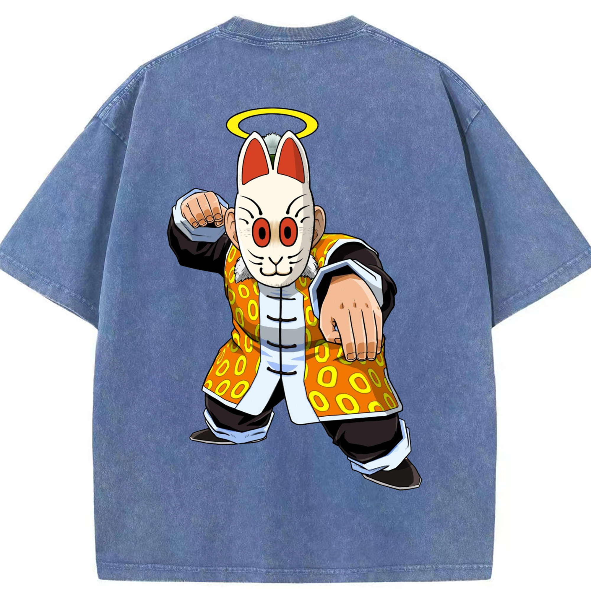 （画像用） ドラゴンボール DRAGON BALL 綿100% ヴィンテージ風 半袖Tシャツ（背面プリント）