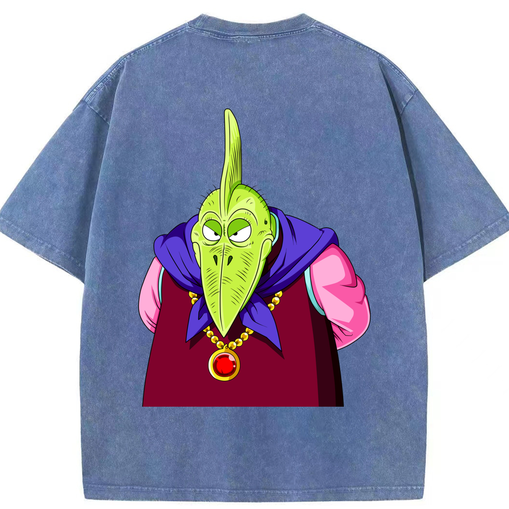 （画像用） ドラゴンボール DRAGON BALL 綿100% ヴィンテージ風 半袖Tシャツ（背面プリント）