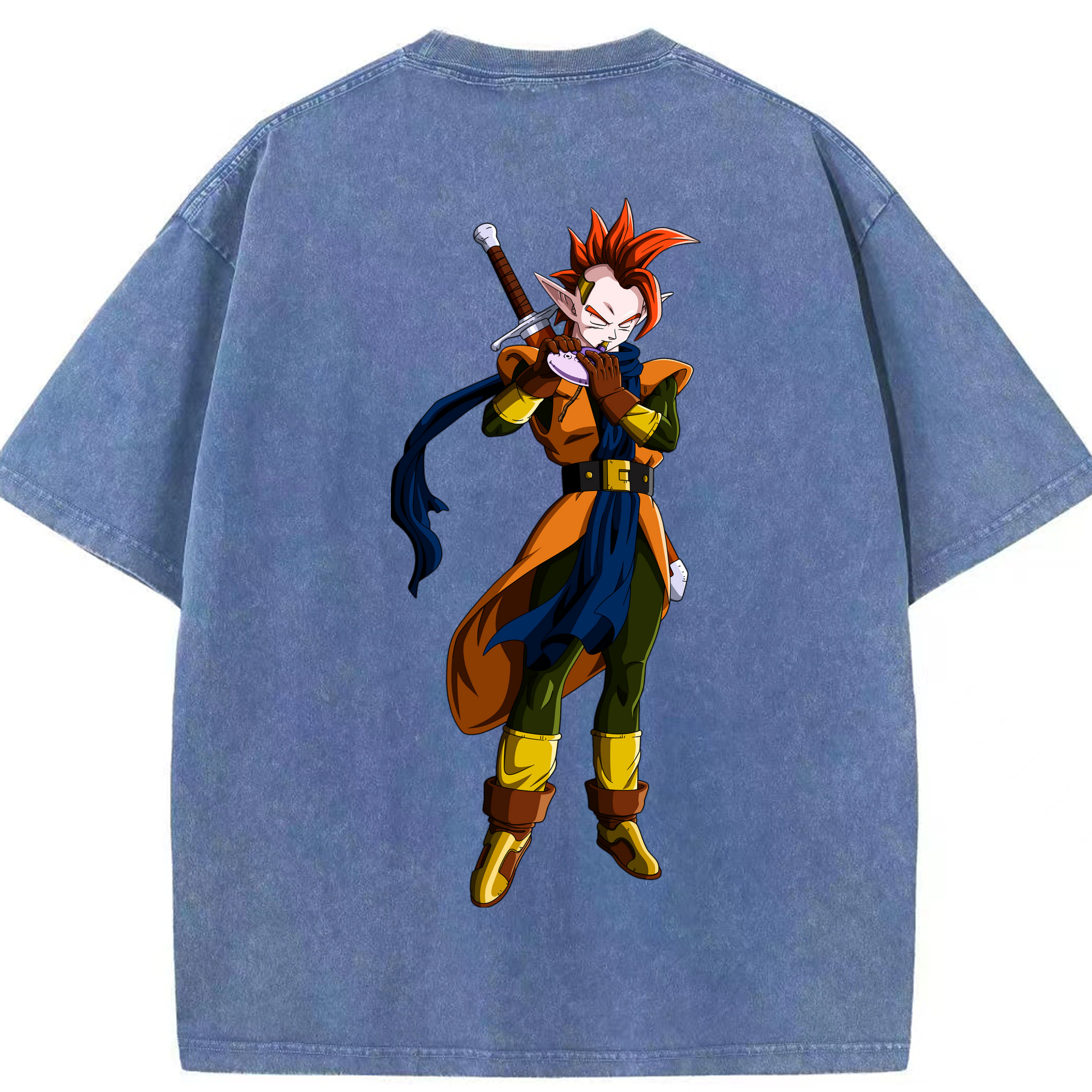 （画像用） ドラゴンボール DRAGON BALL 綿100% ヴィンテージ風 半袖Tシャツ（背面プリント）