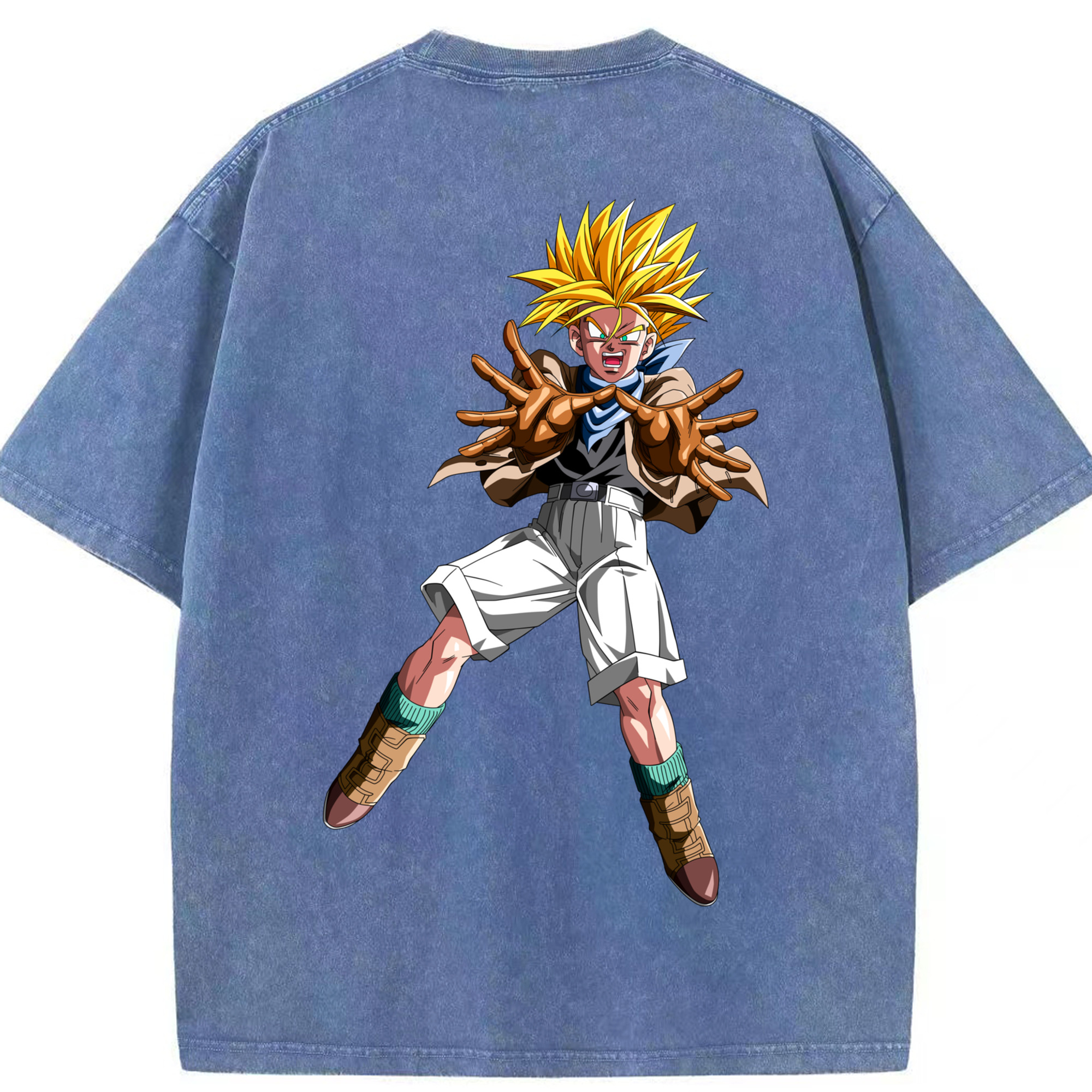（画像用） ドラゴンボール DRAGON BALL 綿100% ヴィンテージ風 半袖Tシャツ（背面プリント）
