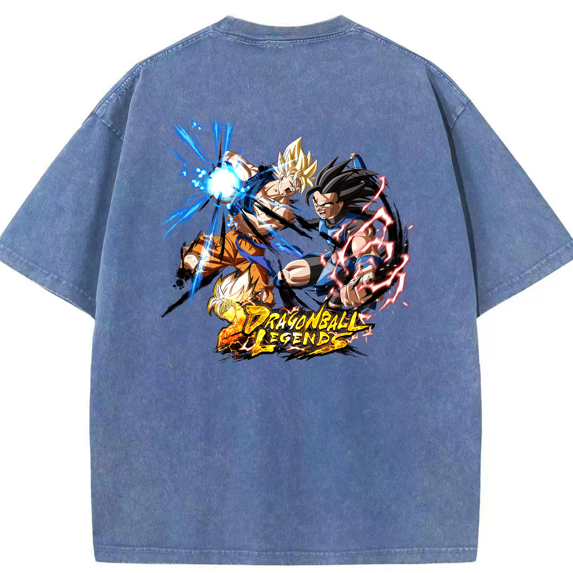 （画像用） ドラゴンボール DRAGON BALL 綿100% ヴィンテージ風 半袖Tシャツ（背面プリント）