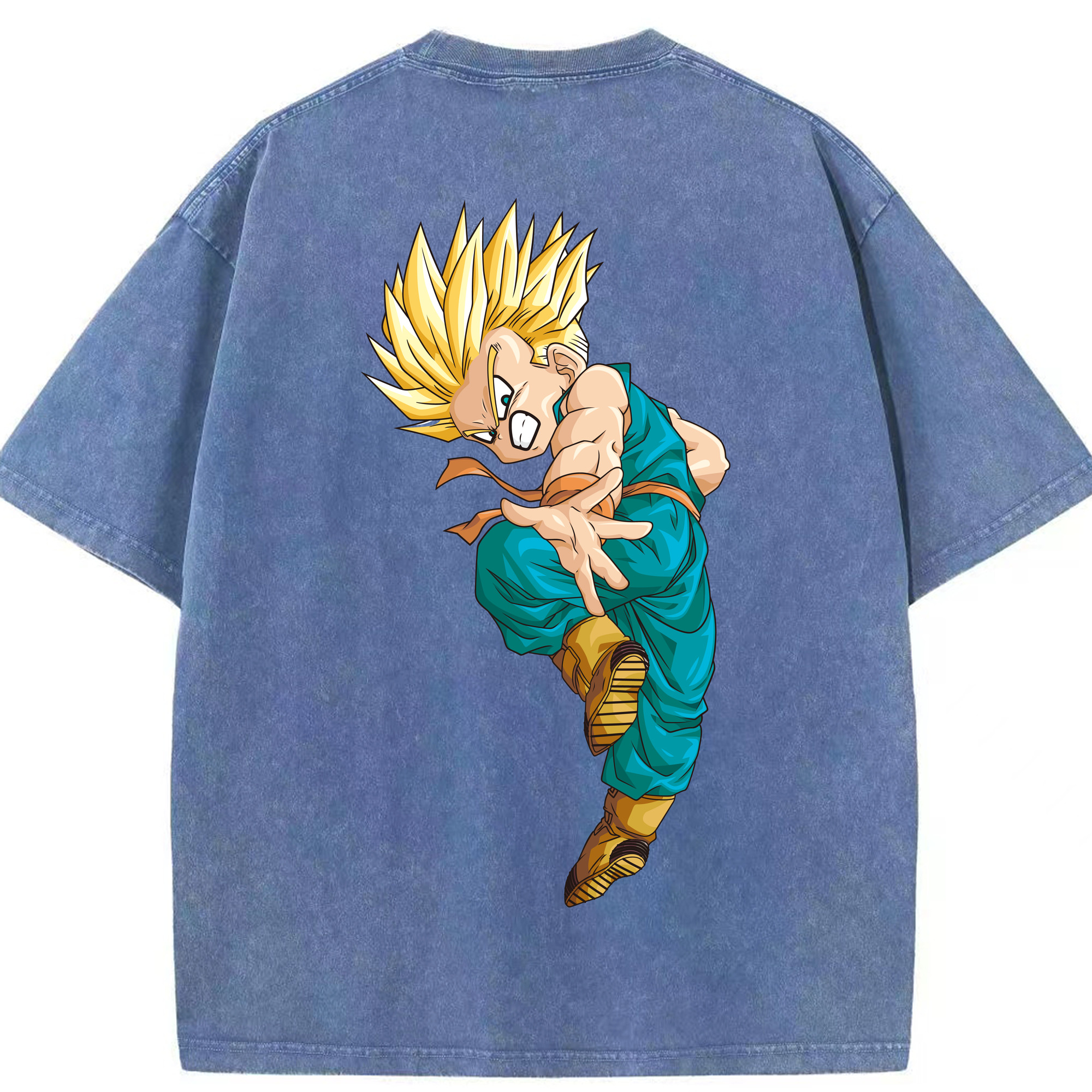 （画像用） ドラゴンボール DRAGON BALL 綿100% ヴィンテージ風 半袖Tシャツ（背面プリント）