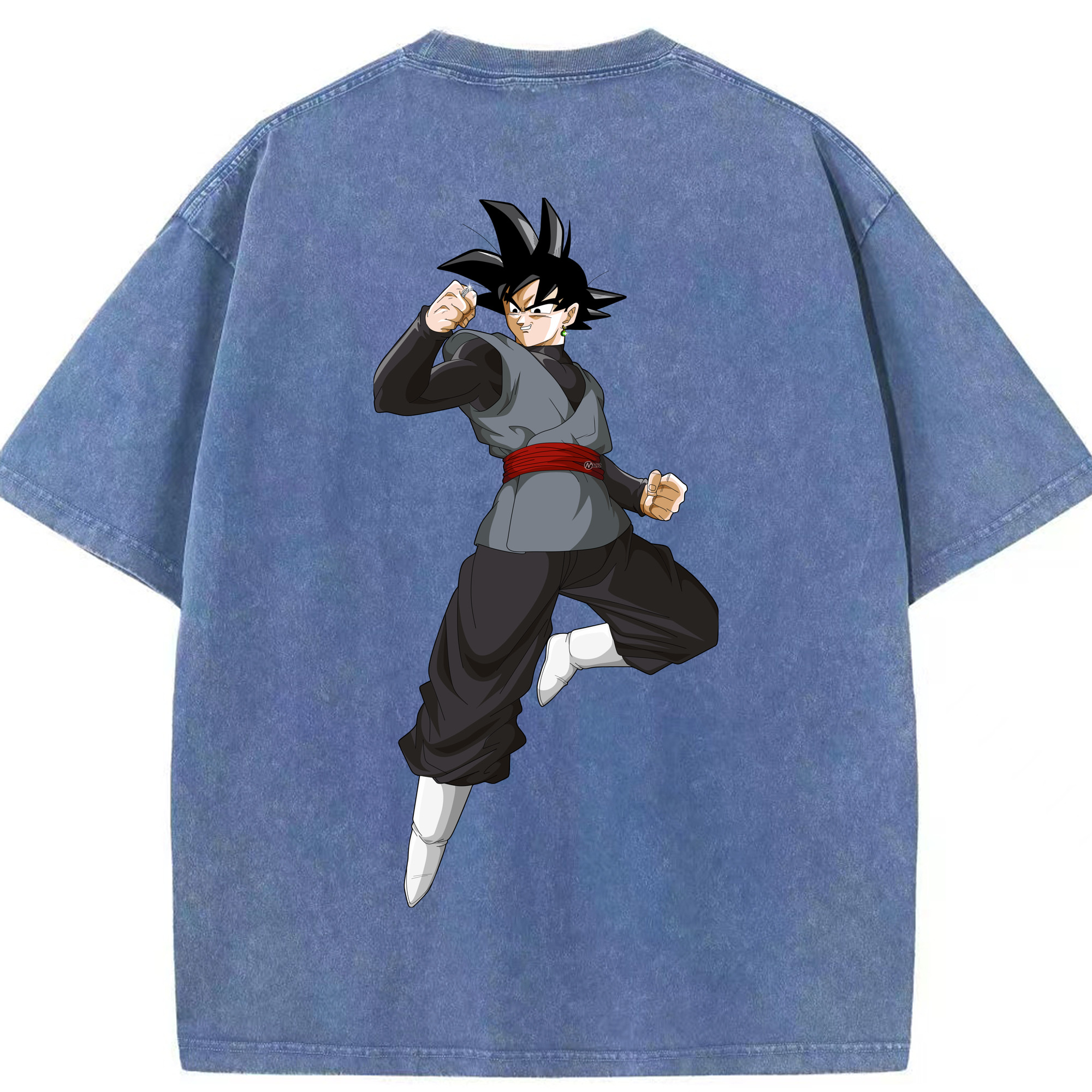 （画像用） ドラゴンボール ベジータ四世（Bejīta Yonsei）DRAGON BALL Vegeta IV 綿100% ヴィンテージ風 半袖Tシャツ（背面プリント）
