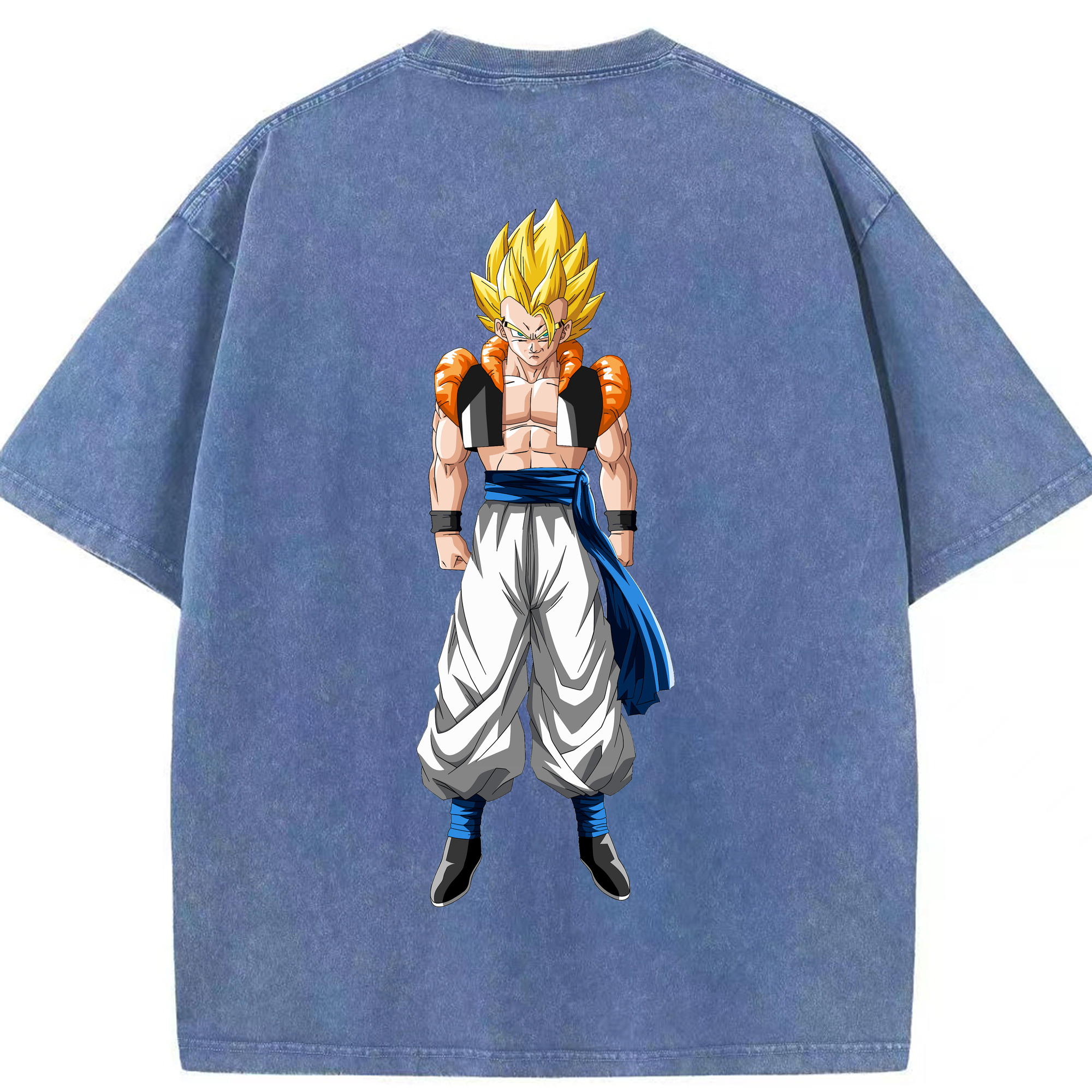 （画像用） ドラゴンボール ベジータ四世（Bejīta Yonsei）DRAGON BALL Vegeta IV 綿100% ヴィンテージ風 半袖Tシャツ（背面プリント）