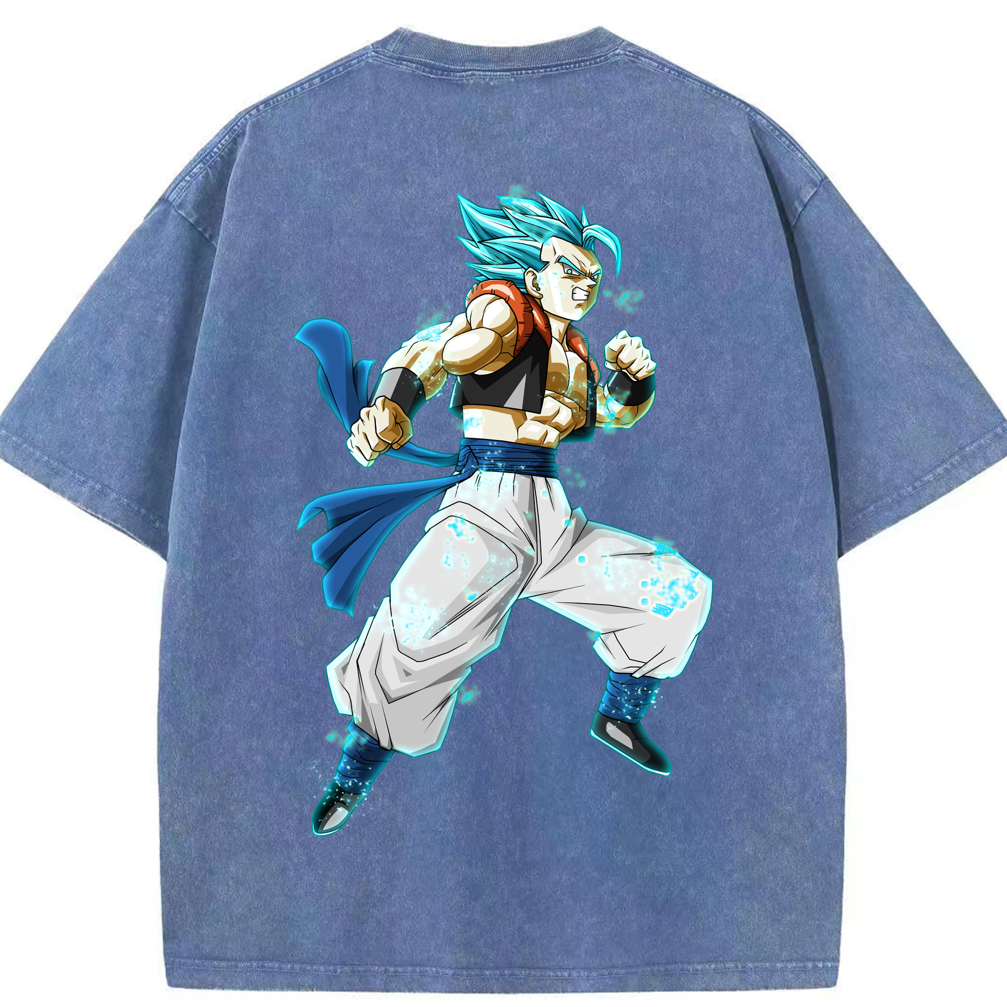 （画像用） ドラゴンボール ベジータ四世（Bejīta Yonsei）DRAGON BALL Vegeta IV 綿100% ヴィンテージ風 半袖Tシャツ（背面プリント）