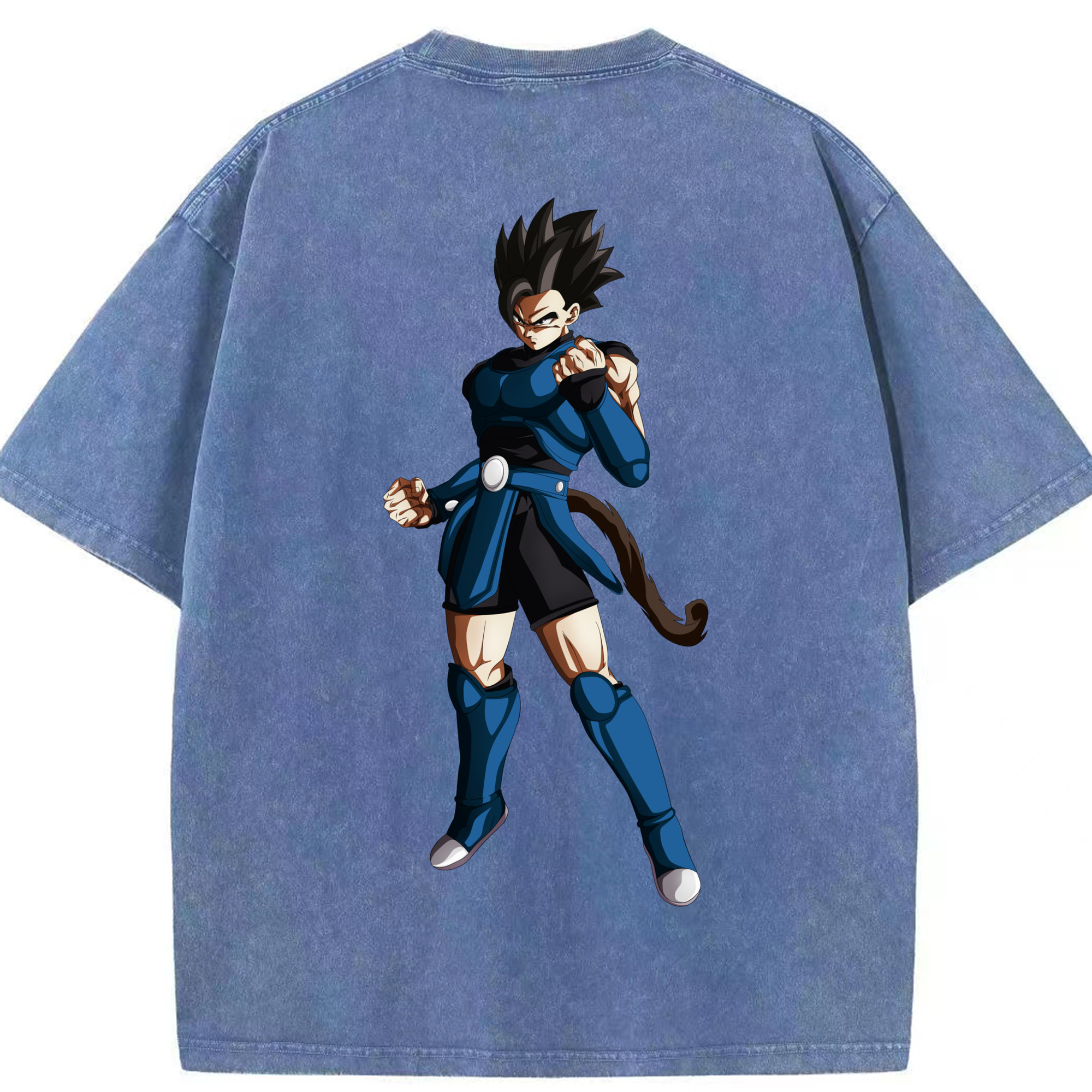 （画像用） ドラゴンボール 孫 悟飯（そんごはん）DRAGON BALL Son Gohan 綿100% ヴィンテージ風 半袖Tシャツ（背面プリント）