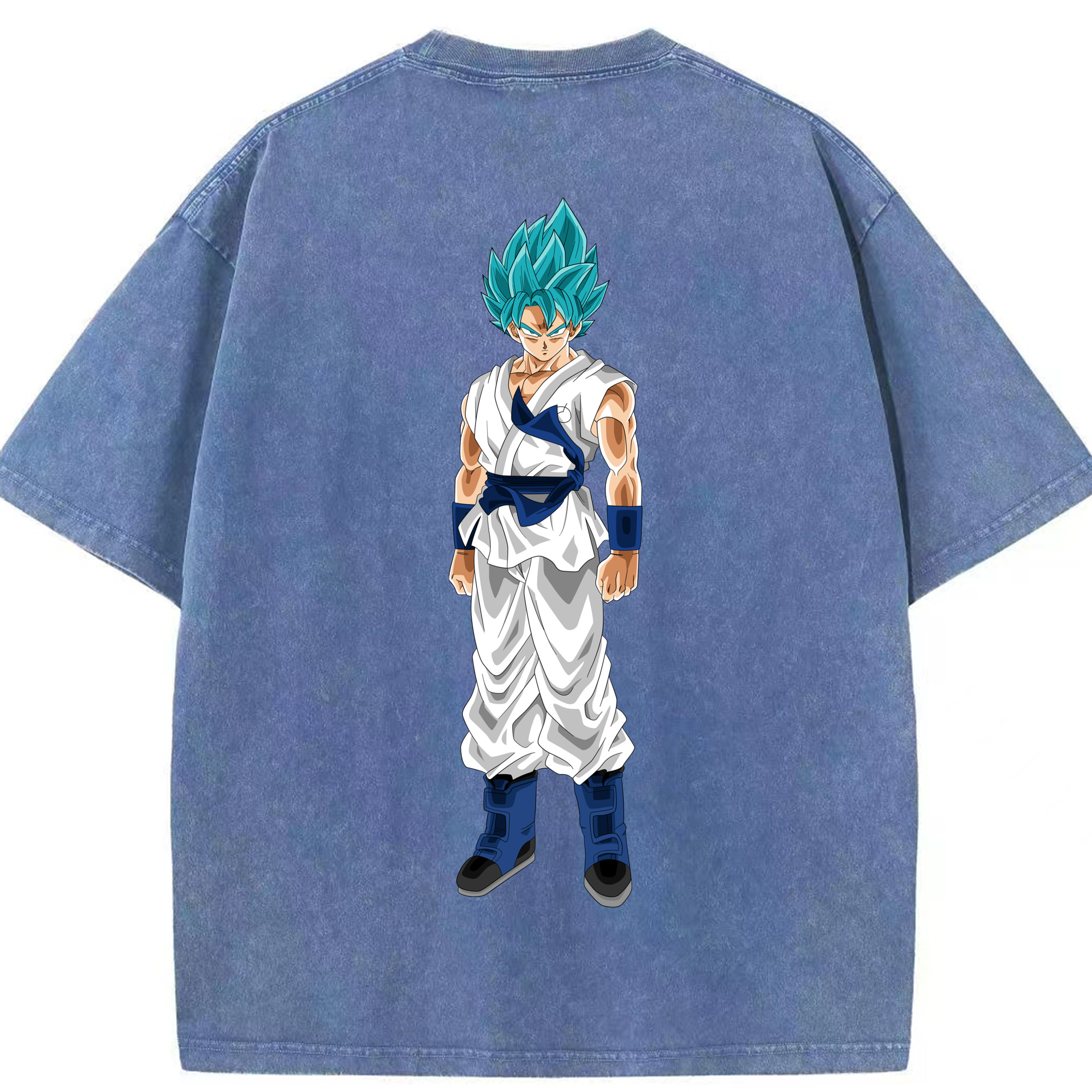 （画像用） ドラゴンボール 孫 悟飯（そんごはん）DRAGON BALL Son Gohan 綿100% ヴィンテージ風 半袖Tシャツ（背面プリント）
