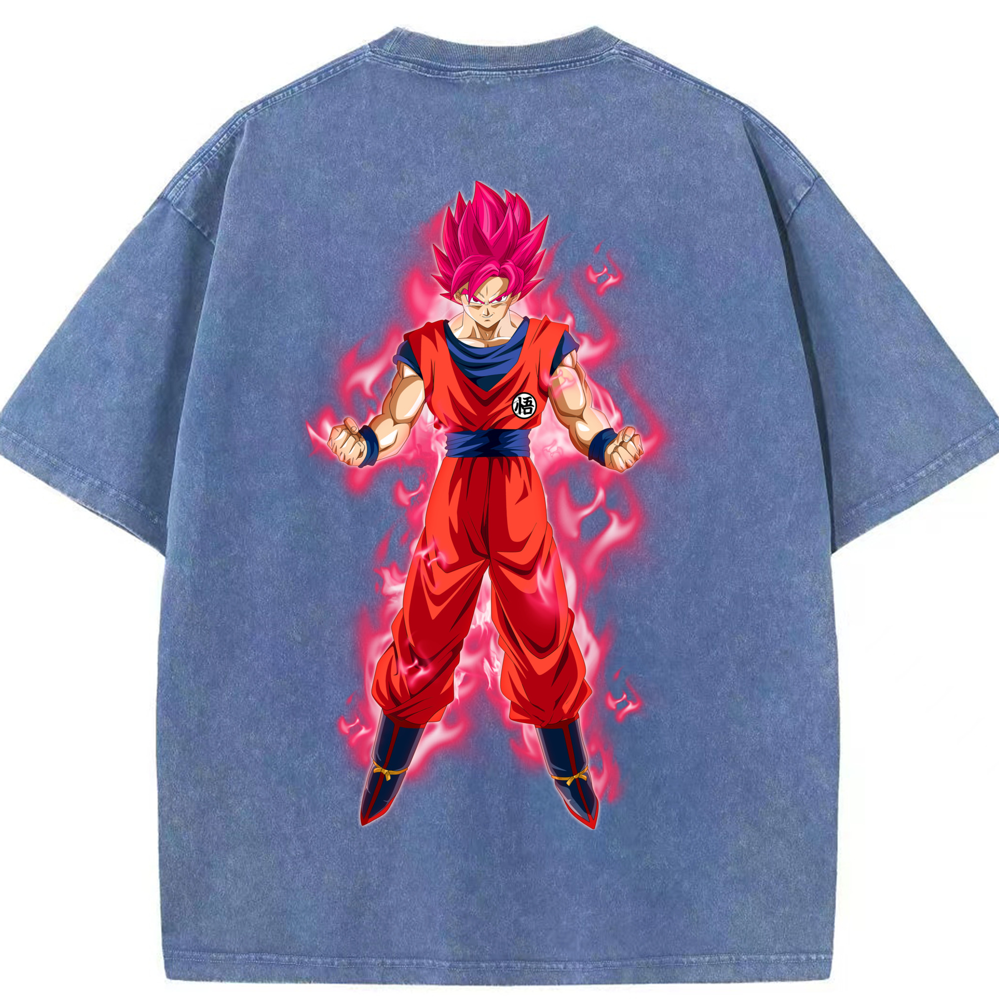 （画像用） ドラゴンボール 孫 悟飯（そんごはん）DRAGON BALL Son Gohan 綿100% ヴィンテージ風 半袖Tシャツ（背面プリント）