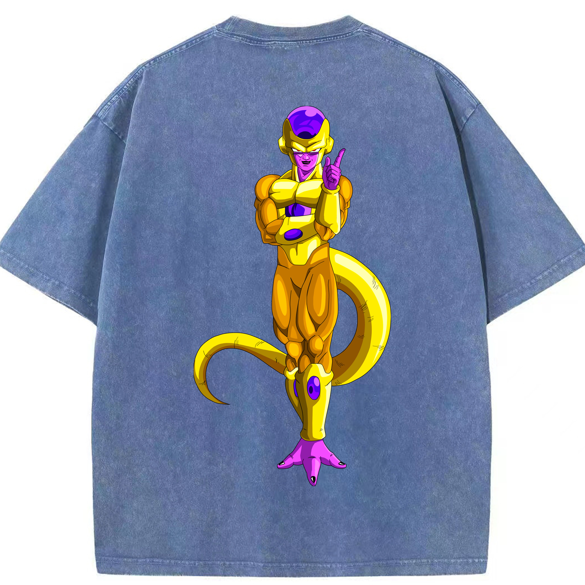 ドラゴンボール フリーザ DRAGON BALL Frieza 綿100% ヴィンテージ風 半袖Tシャツ（背面プリント）
