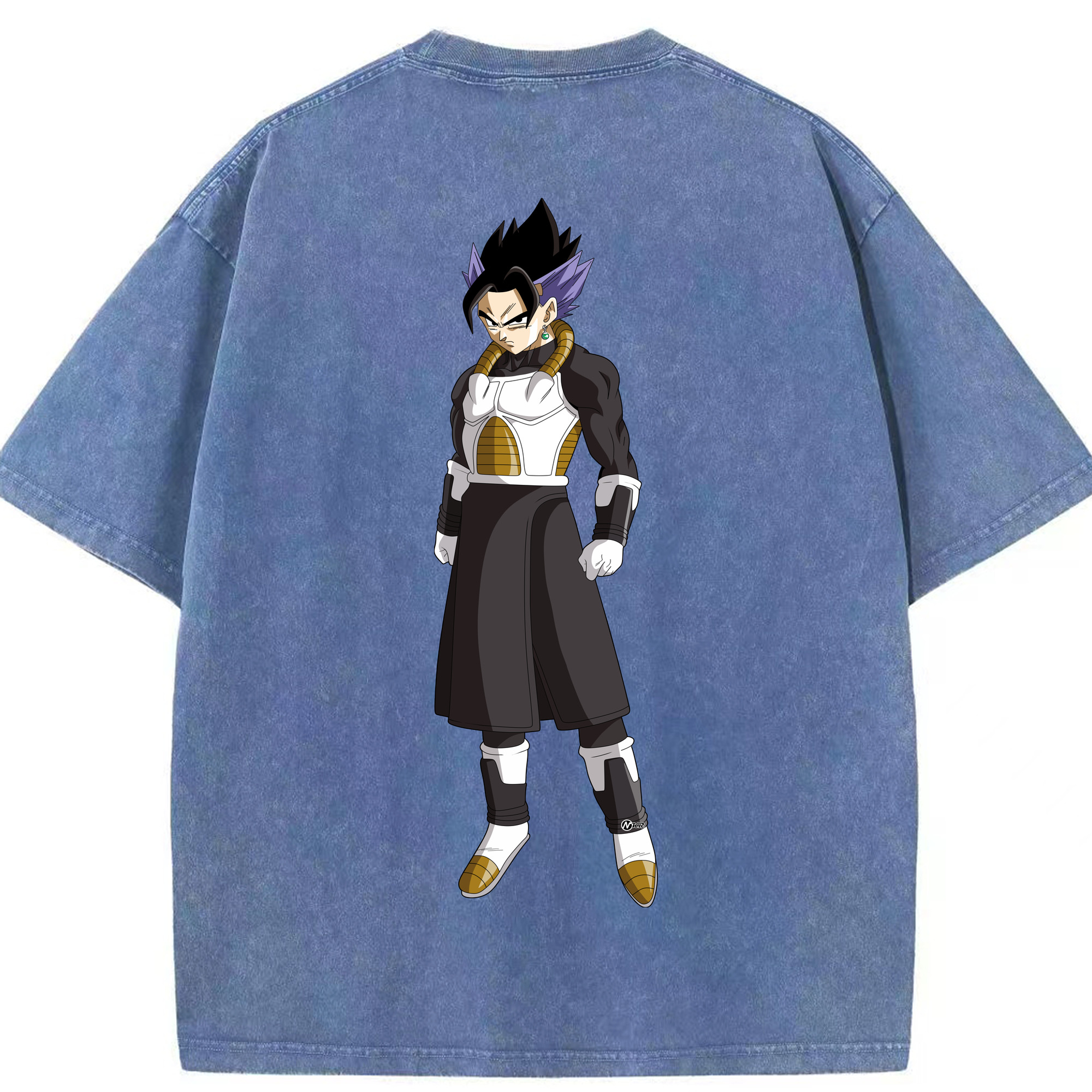（画像用） ドラゴンボール ベジット DRAGON BALL Vegetto 綿100% ヴィンテージ風 半袖Tシャツ（背面プリント）