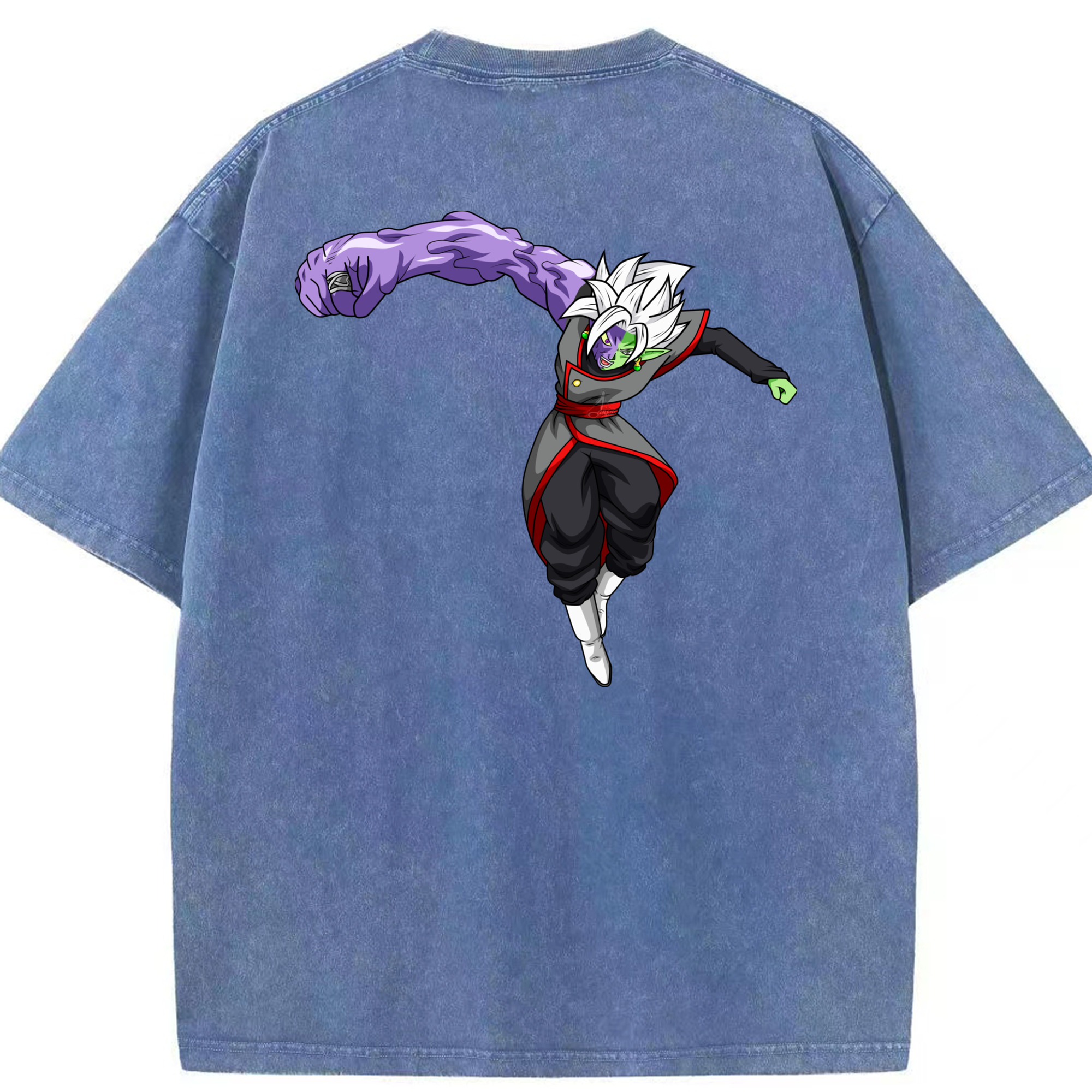 （画像用） ドラゴンボール ベジット DRAGON BALL Vegetto 綿100% ヴィンテージ風 半袖Tシャツ（背面プリント）
