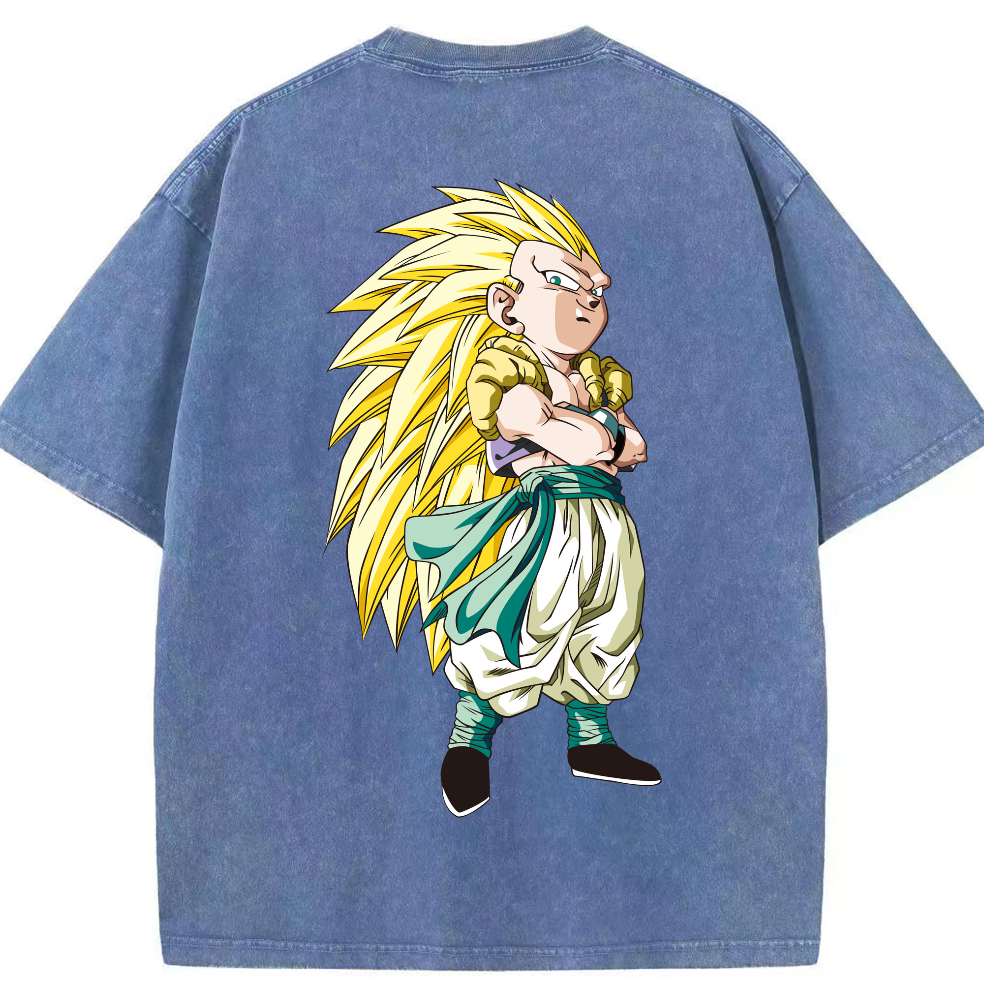 （画像用） ドラゴンボール ベジット DRAGON BALL Vegetto 綿100% ヴィンテージ風 半袖Tシャツ（背面プリント）