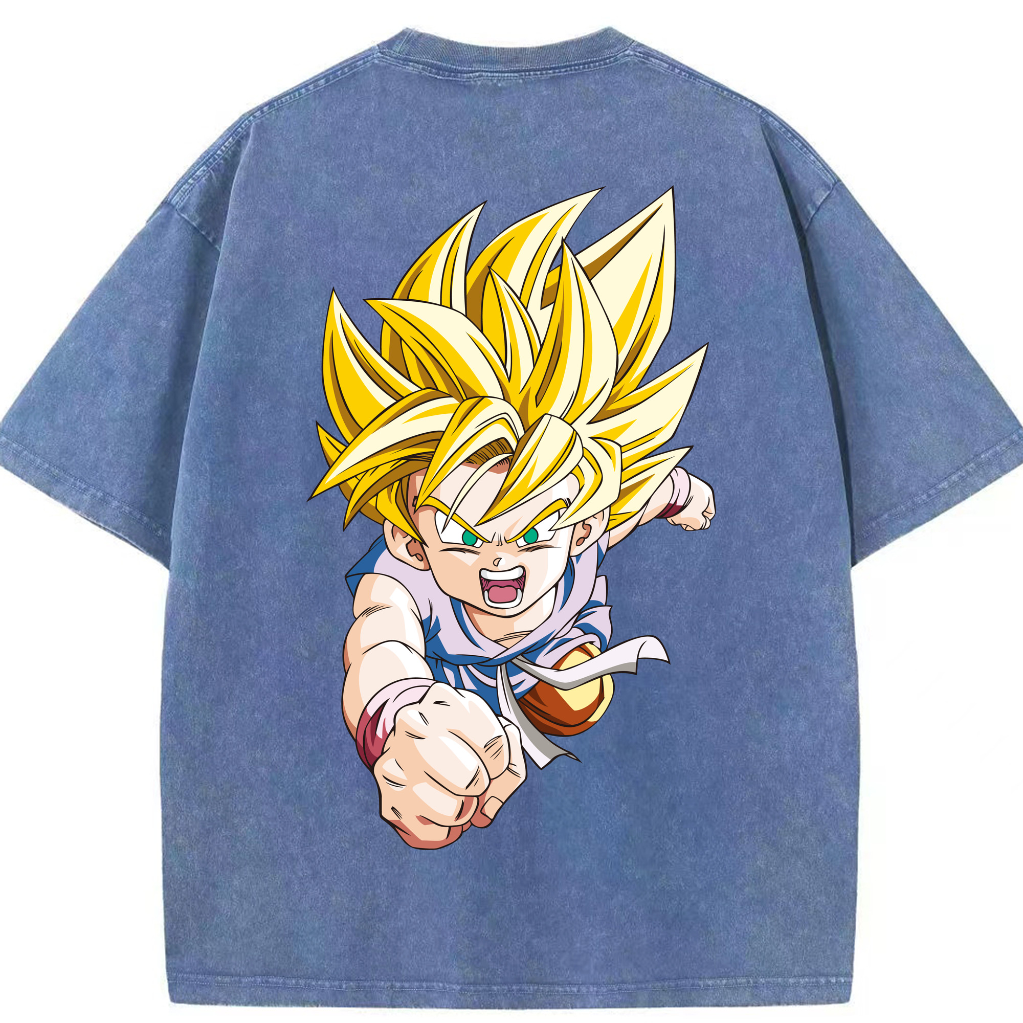 （画像用） ドラゴンボール ベジット DRAGON BALL Vegetto 綿100% ヴィンテージ風 半袖Tシャツ（背面プリント）