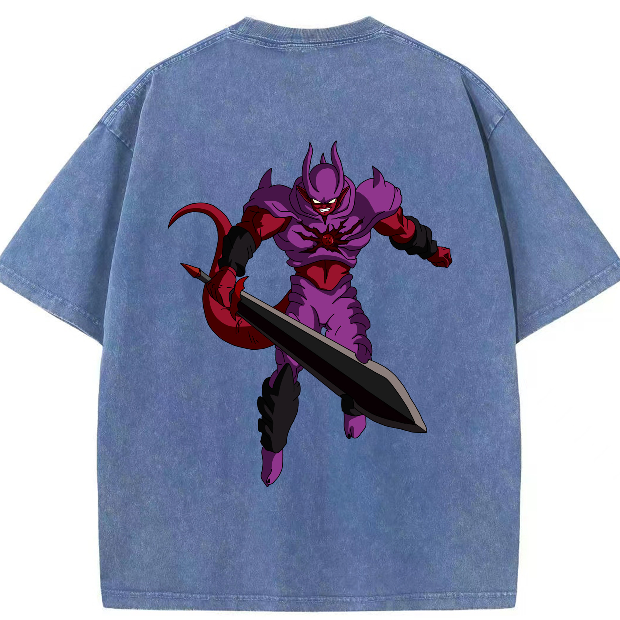 （画像用） ドラゴンボール ジャネンバ DRAGON BALL Janemba 綿100% ヴィンテージ風 半袖Tシャツ（背面プリント）