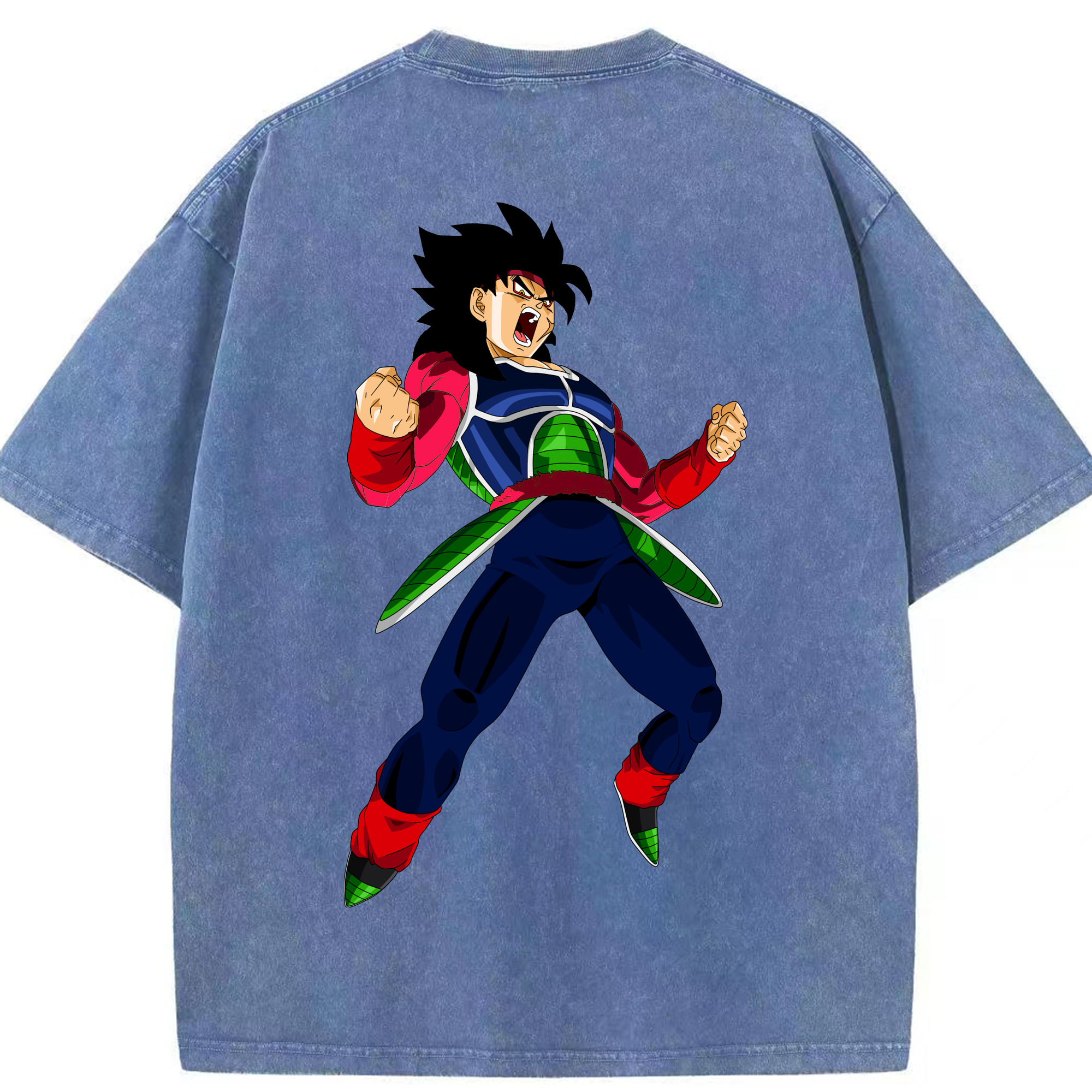 （画像用） ドラゴンボール バーダック DRAGON BALL Burdock 綿100% ヴィンテージ風 半袖Tシャツ（背面プリント）