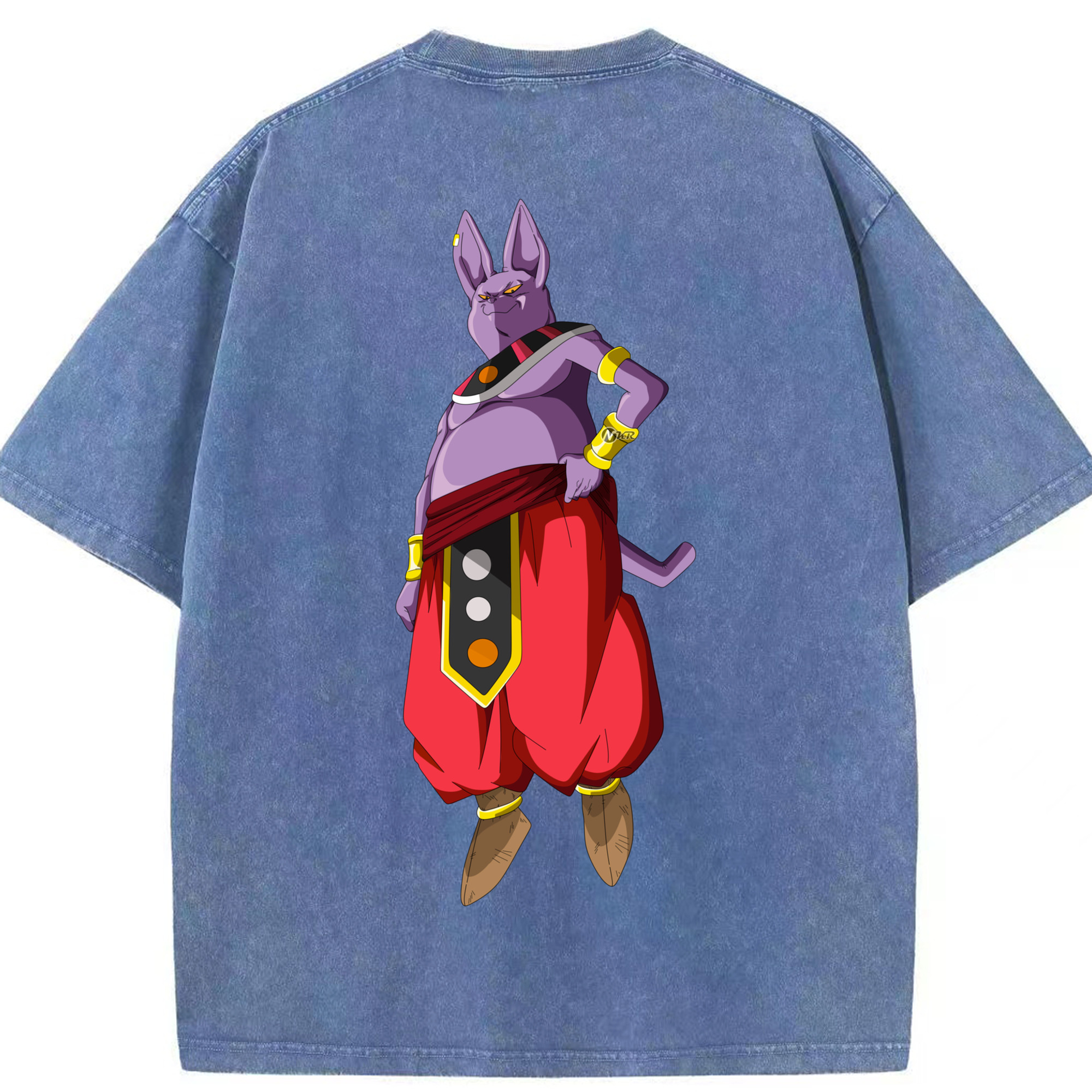 （画像用） ドラゴンボール シャンパ DRAGON BALL Champa 綿100% ヴィンテージ風 半袖Tシャツ（背面プリント）
