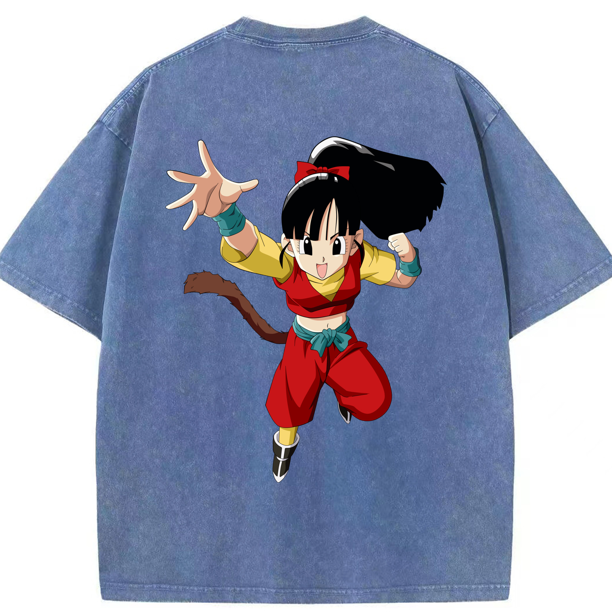 （画像用） ドラゴンボール パン DRAGON BALL Pan 綿100% ヴィンテージ風 半袖Tシャツ（背面プリント）