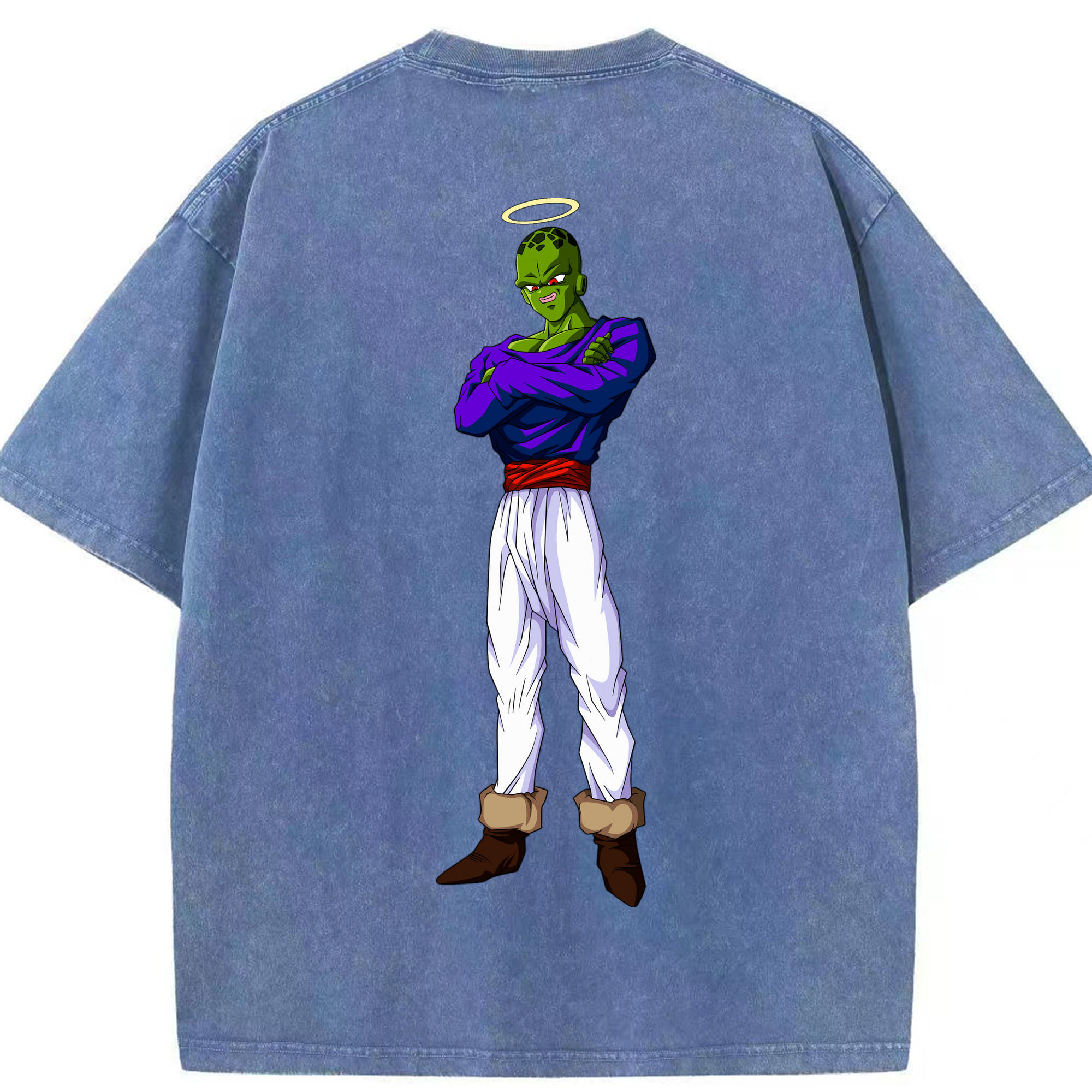 （画像用） ドラゴンボール パイクーハン DRAGON BALL Pikkon 綿100% ヴィンテージ風 半袖Tシャツ（背面プリント）