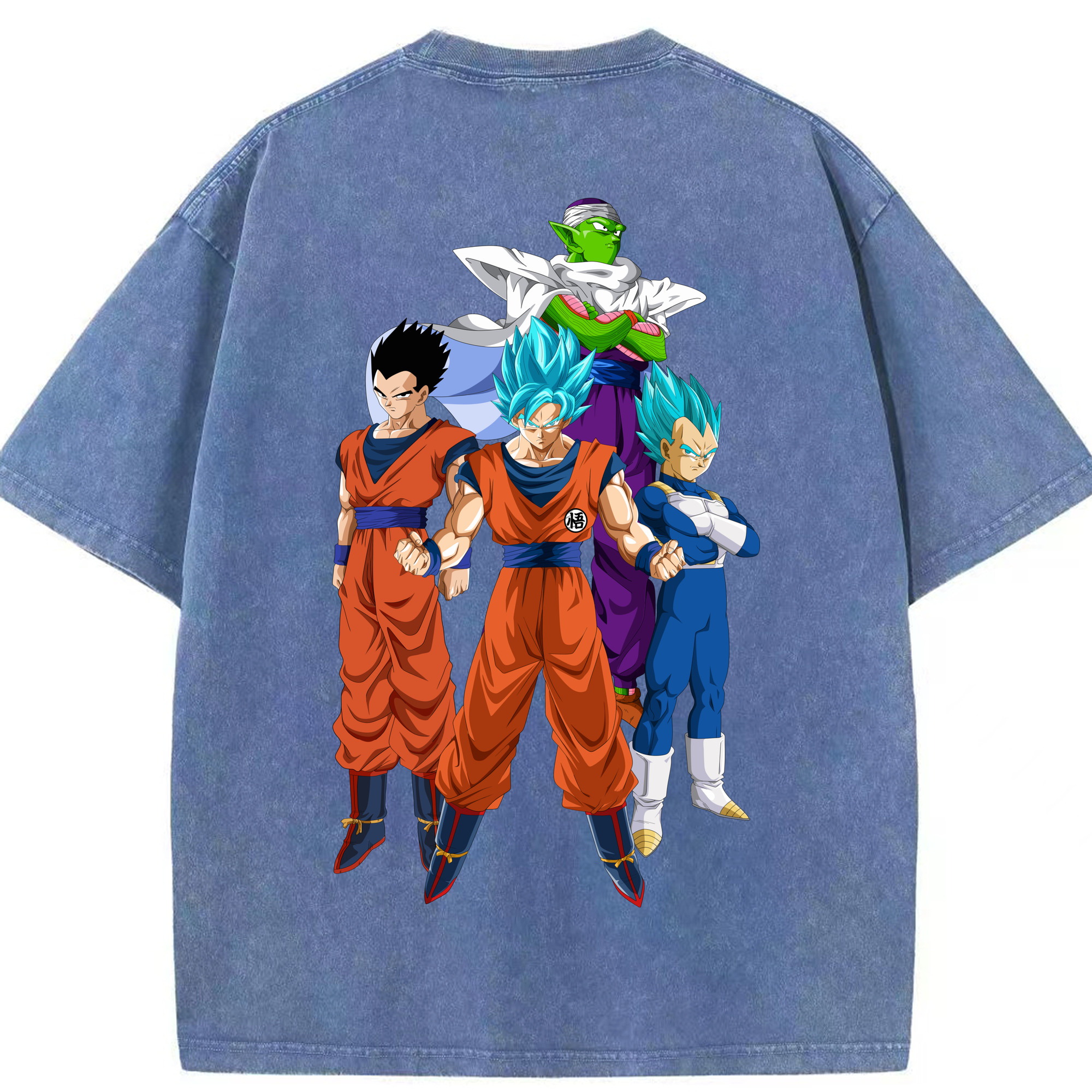 （画像用） ドラゴンボール DRAGON BALL 綿100% ヴィンテージ風 半袖Tシャツ（背面プリント）