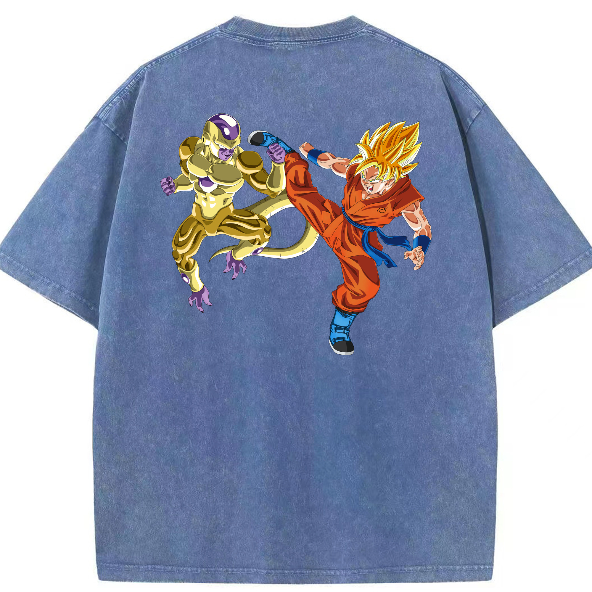 （画像用） ドラゴンボール DRAGON BALL 綿100% ヴィンテージ風 半袖Tシャツ（背面プリント）