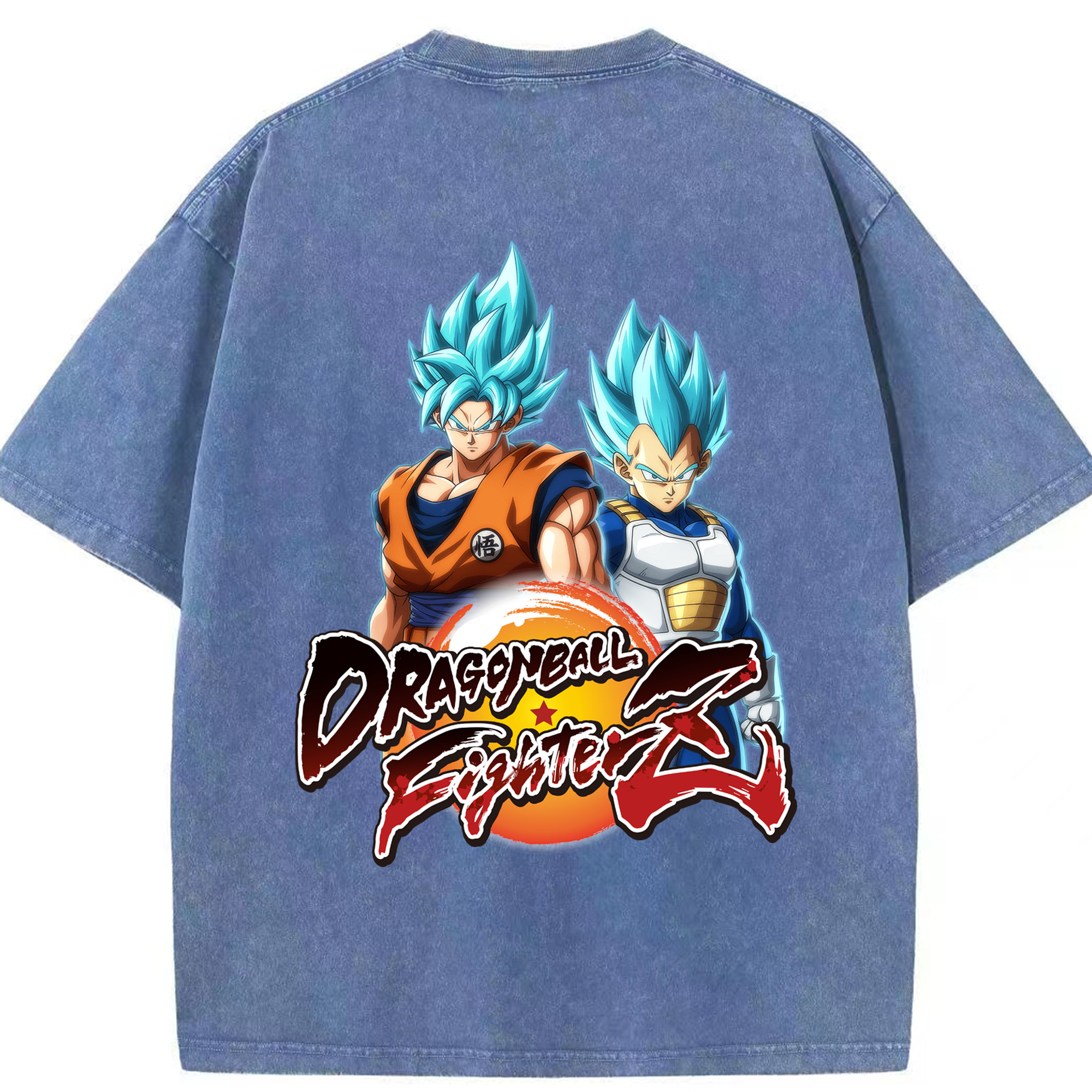 （画像用） ドラゴンボール DRAGON BALL 綿100% ヴィンテージ風 半袖Tシャツ（背面プリント）