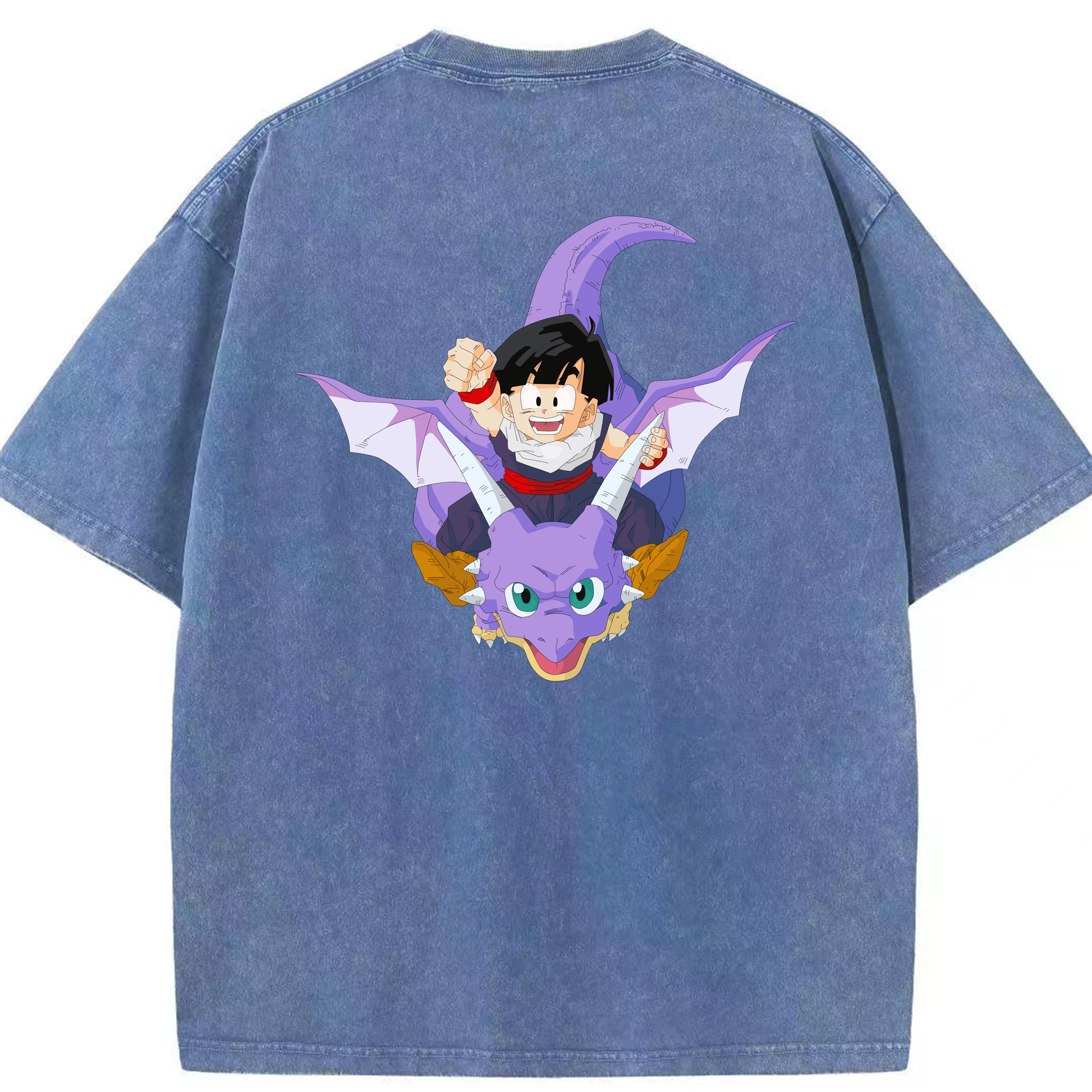 （画像用） ドラゴンボール DRAGON BALL 綿100% ヴィンテージ風 半袖Tシャツ（背面プリント）