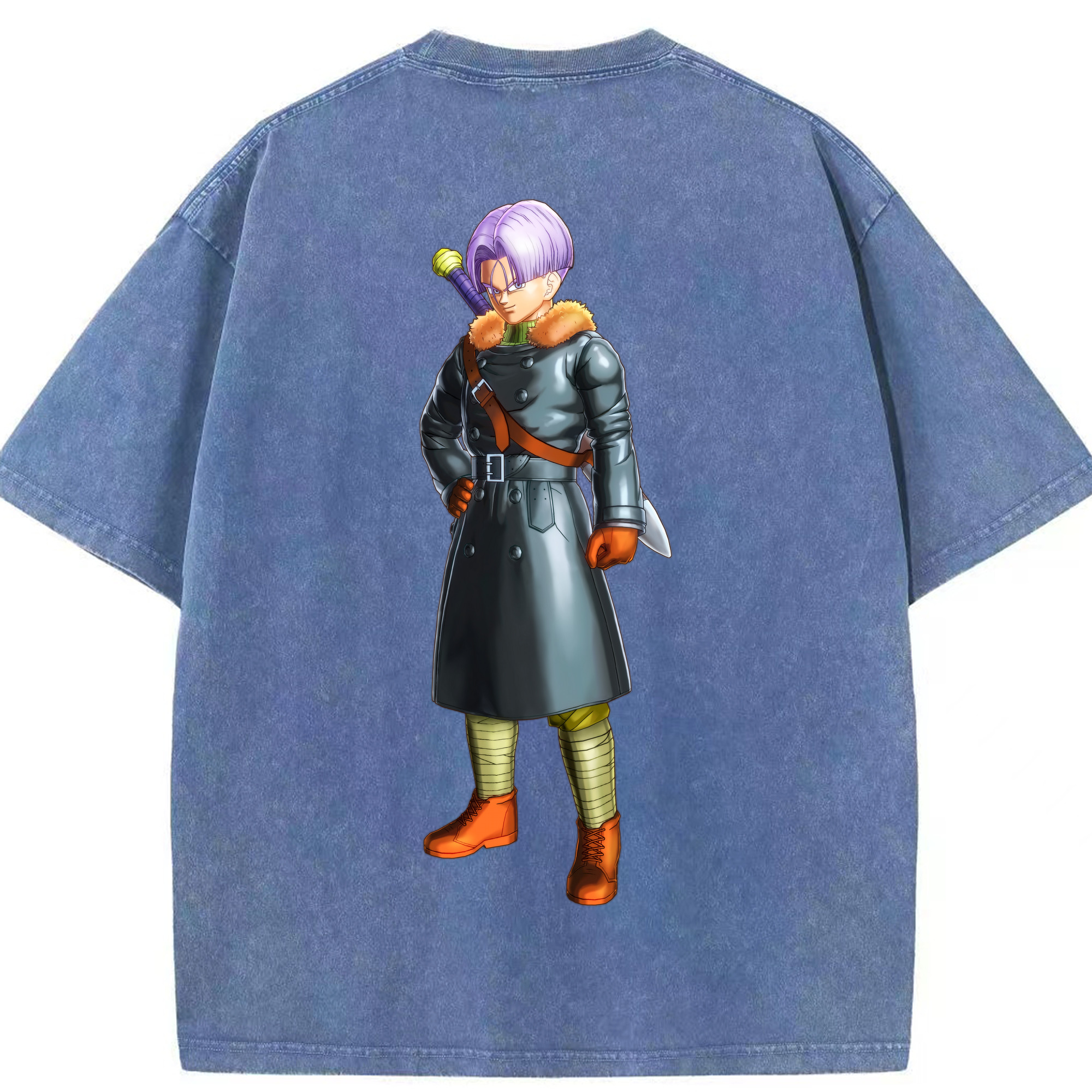 （画像用） ドラゴンボール DRAGON BALL 綿100% ヴィンテージ風 半袖Tシャツ（背面プリント）