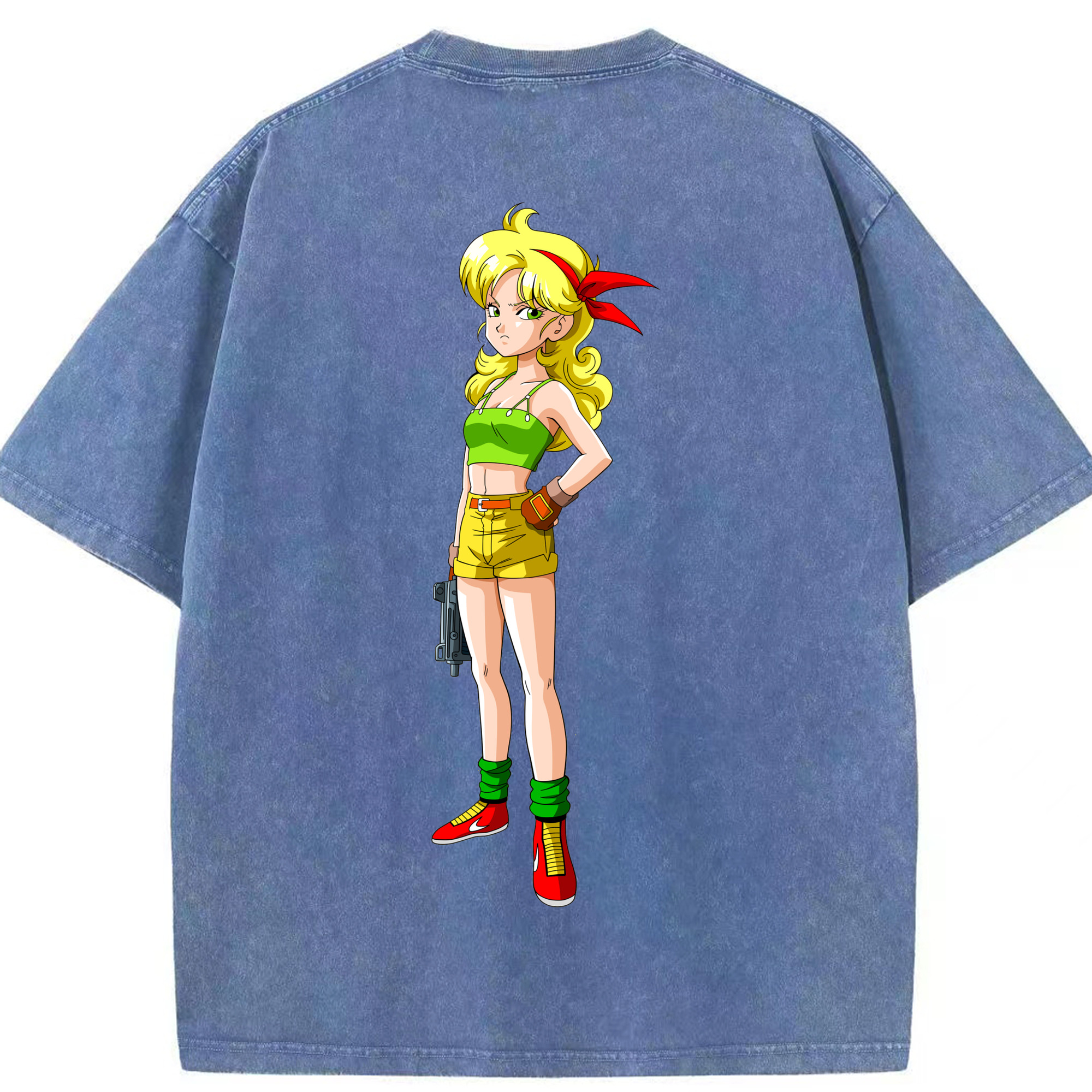 （画像用） ドラゴンボール DRAGON BALL 綿100% ヴィンテージ風 半袖Tシャツ（背面プリント）
