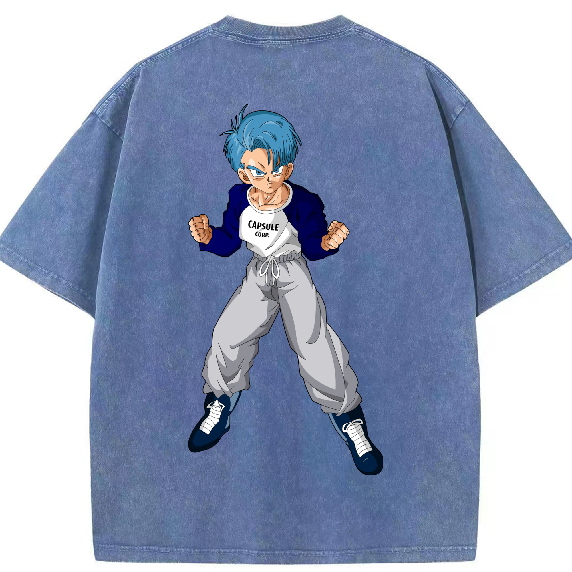 （画像用） ドラゴンボール DRAGON BALL 綿100% ヴィンテージ風 半袖Tシャツ（背面プリント）