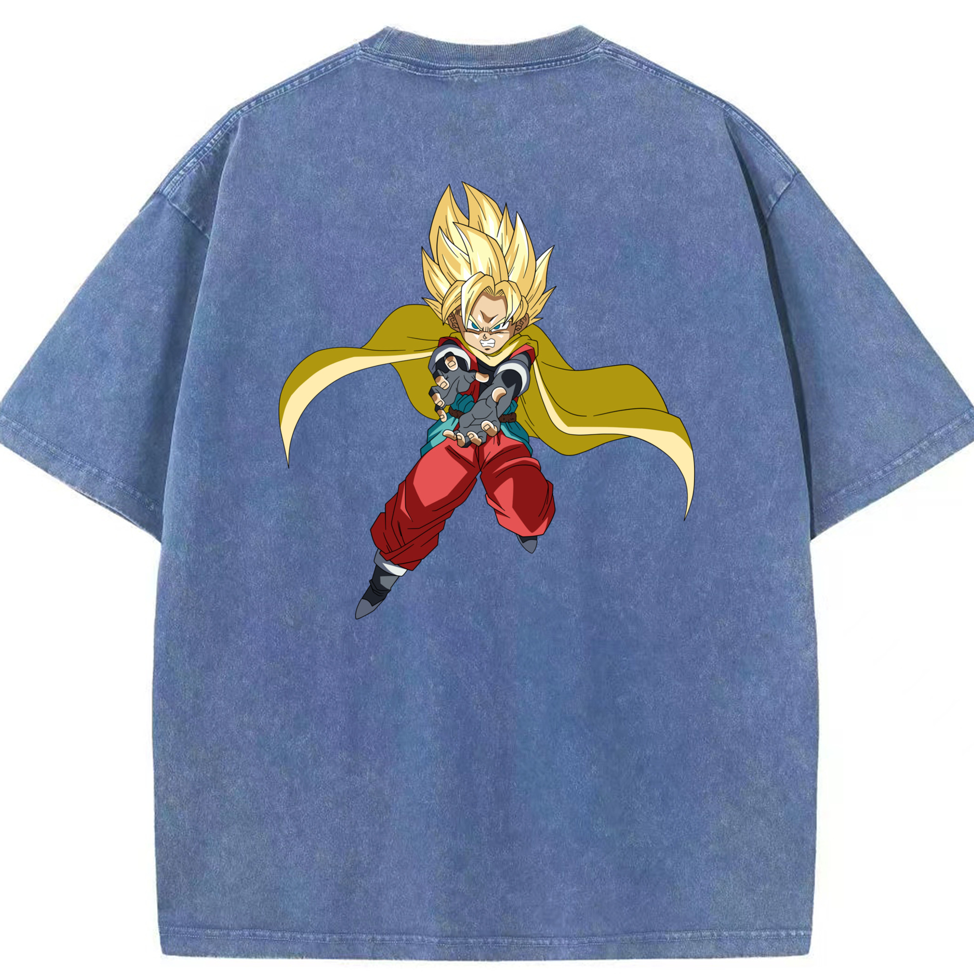 （画像用） ドラゴンボール DRAGON BALL 綿100% ヴィンテージ風 半袖Tシャツ（背面プリント）
