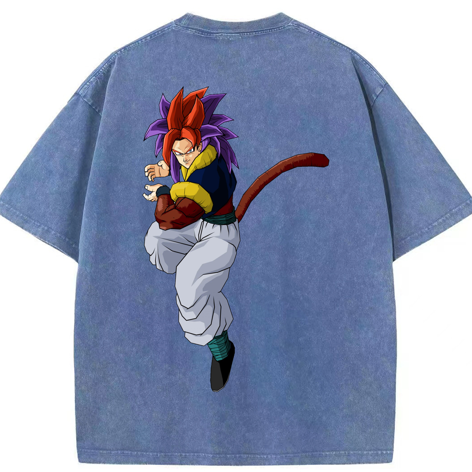 （画像用） ドラゴンボール DRAGON BALL 綿100% ヴィンテージ風 半袖Tシャツ（背面プリント）