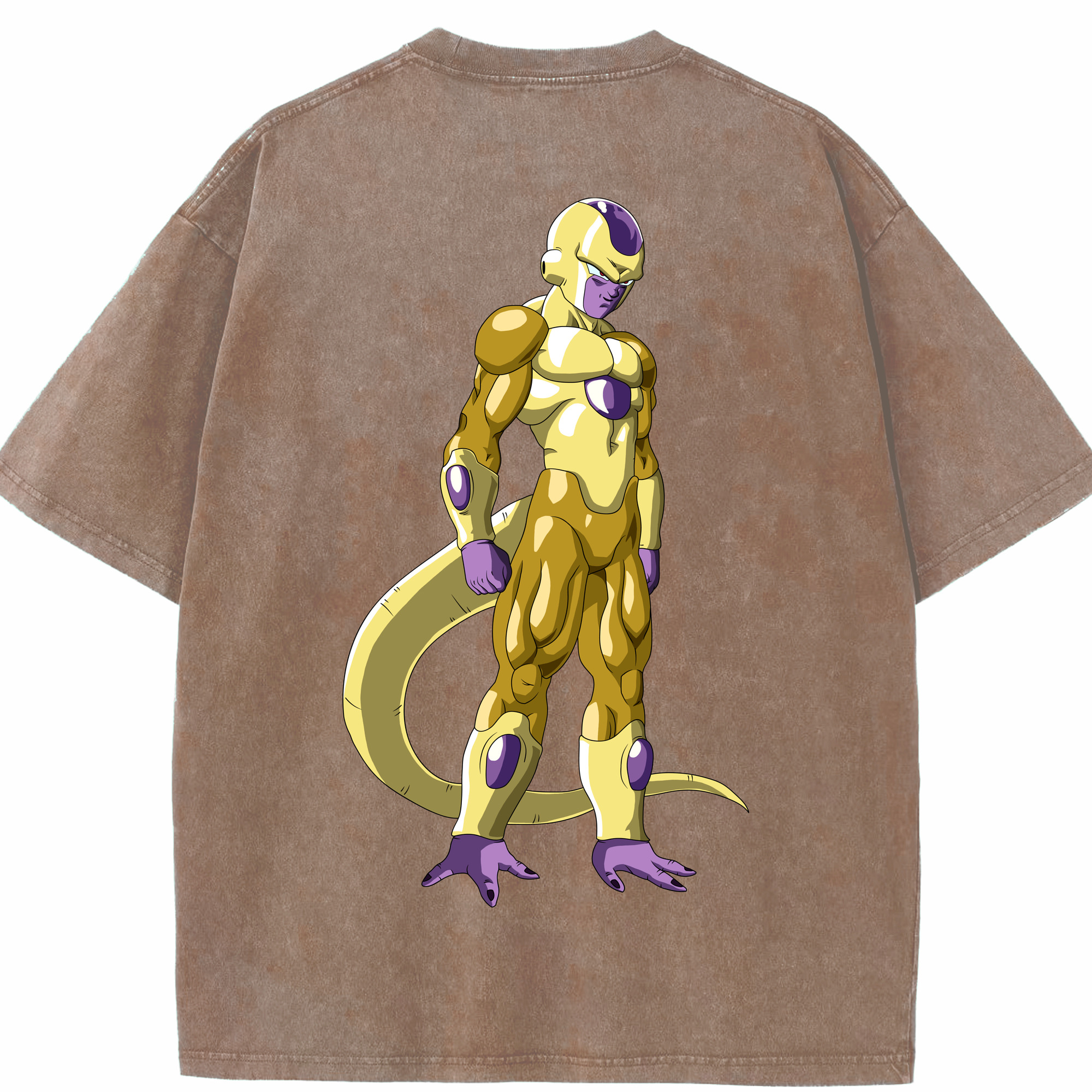 （画像用） ドラゴンボール フリーザ DRAGON BALL Frieza 綿100% ヴィンテージ風 半袖Tシャツ（背面プリント）