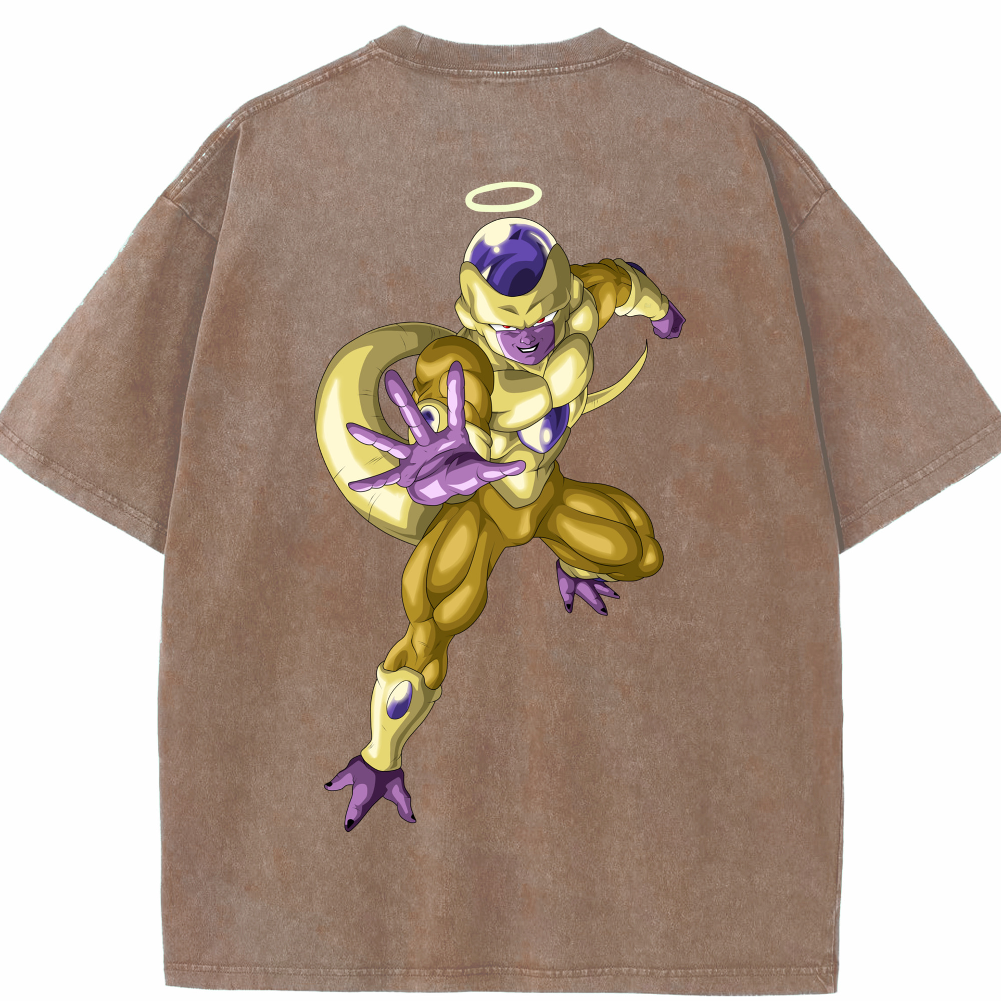 （画像用） ドラゴンボール フリーザ DRAGON BALL Frieza 綿100% ヴィンテージ風 半袖Tシャツ（背面プリント）