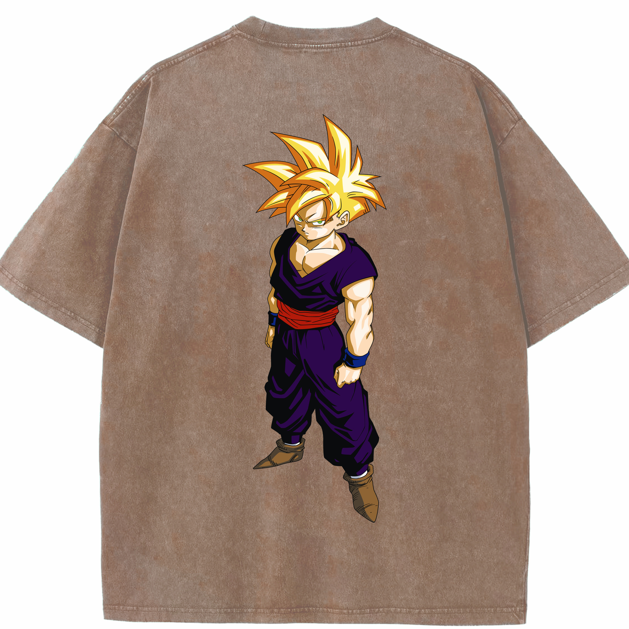 （画像用） ドラゴンボール ベジット DRAGON BALL Vegetto 綿100% ヴィンテージ風 半袖Tシャツ（背面プリント）