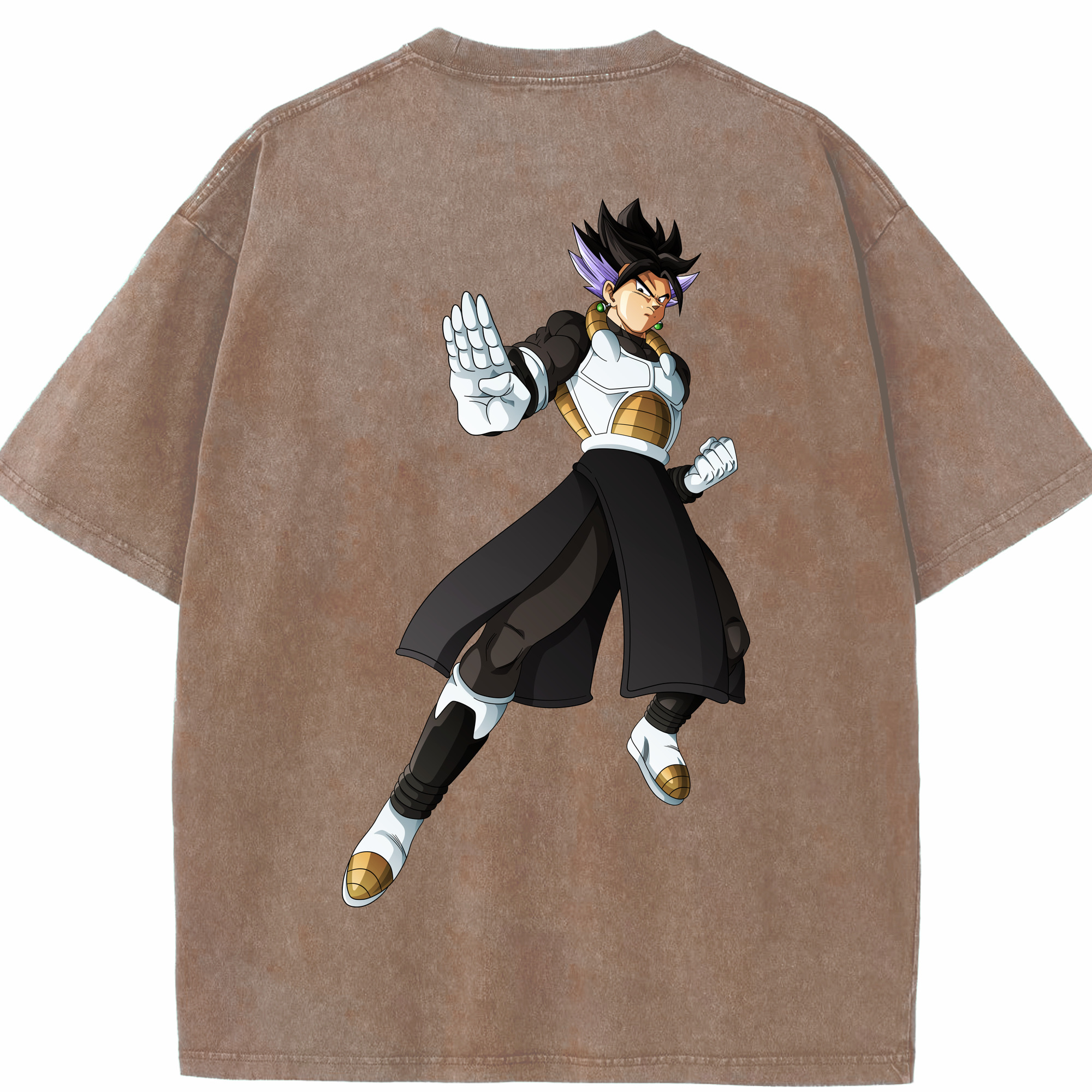 （画像用） ドラゴンボール ベジット DRAGON BALL Vegetto 綿100% ヴィンテージ風 半袖Tシャツ（背面プリント）