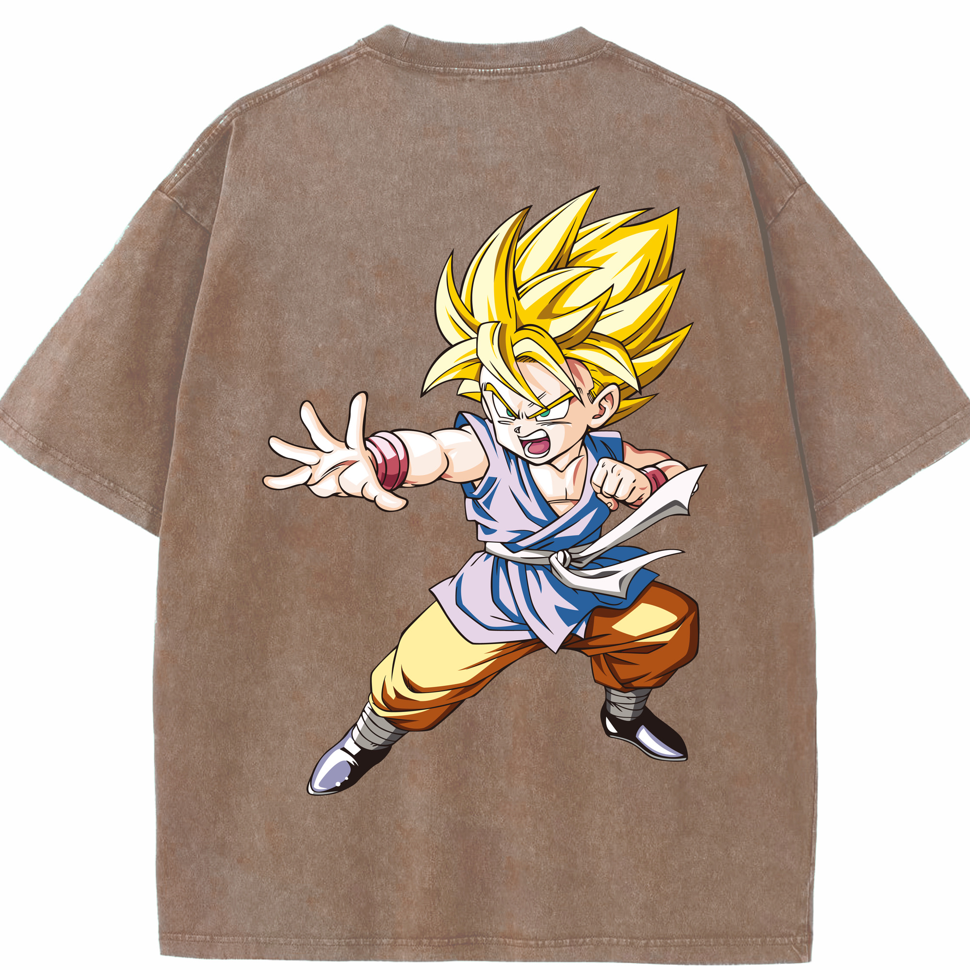 （画像用） ドラゴンボール ベジット DRAGON BALL Vegetto 綿100% ヴィンテージ風 半袖Tシャツ（背面プリント）