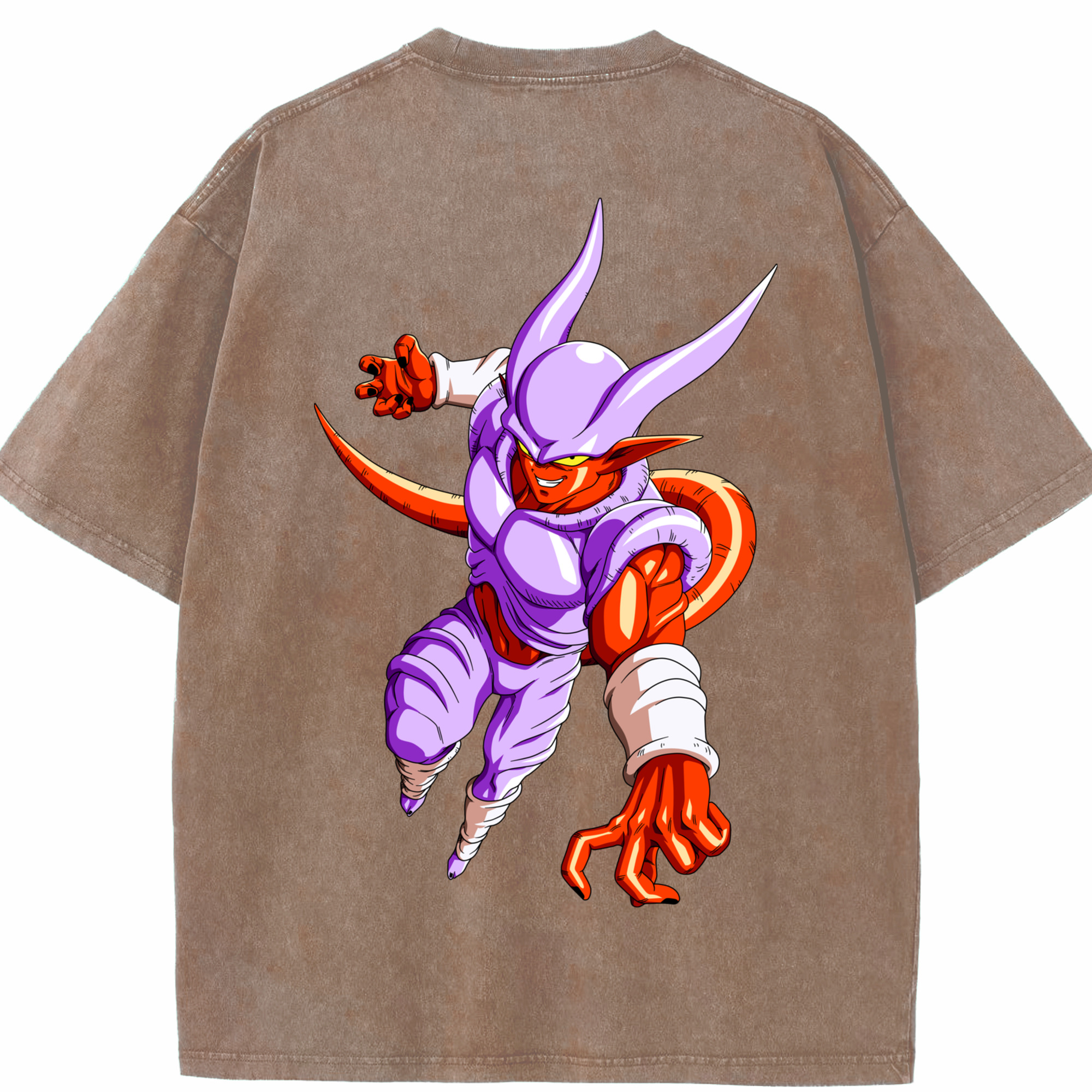 （画像用） ドラゴンボール ジャネンバ DRAGON BALL Janemba 綿100% ヴィンテージ風 半袖Tシャツ（背面プリント）