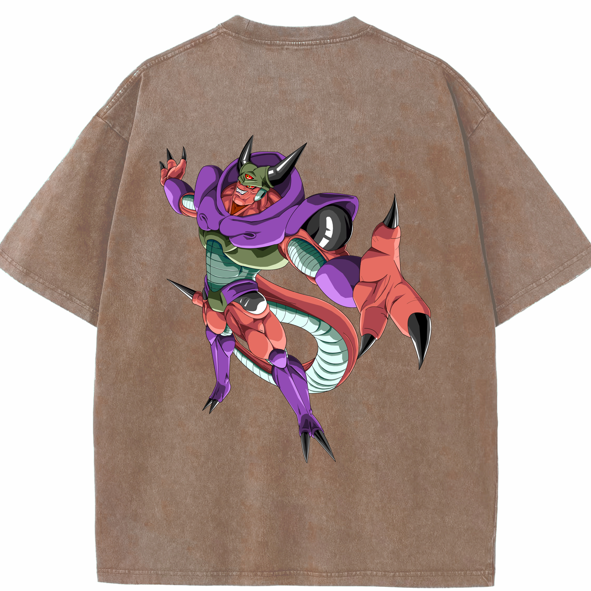 （画像用） ドラゴンボール ジャネンバ DRAGON BALL Janemba 綿100% ヴィンテージ風 半袖Tシャツ（背面プリント）