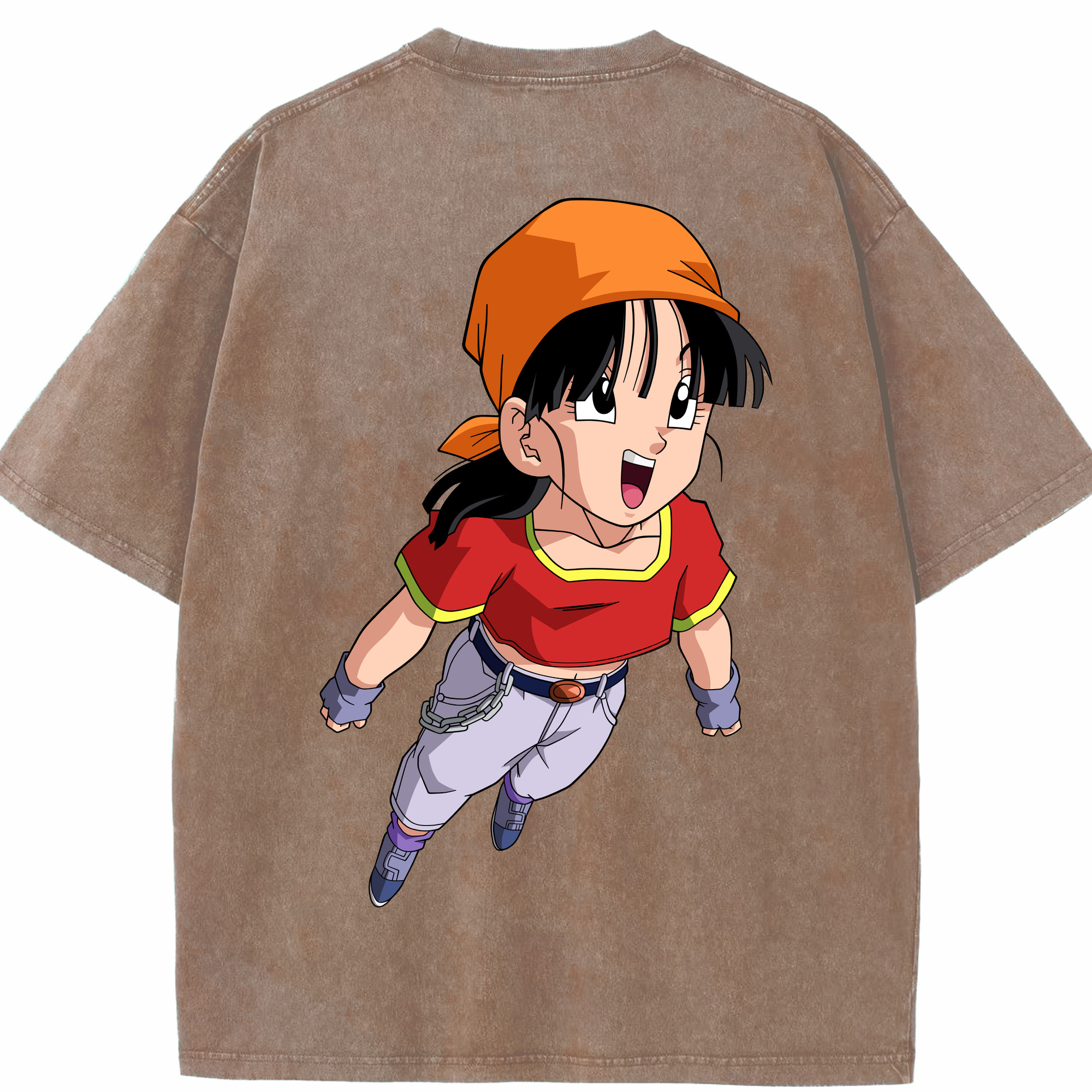 （画像用） ドラゴンボール パン DRAGON BALL Pan 綿100% ヴィンテージ風 半袖Tシャツ（背面プリント）