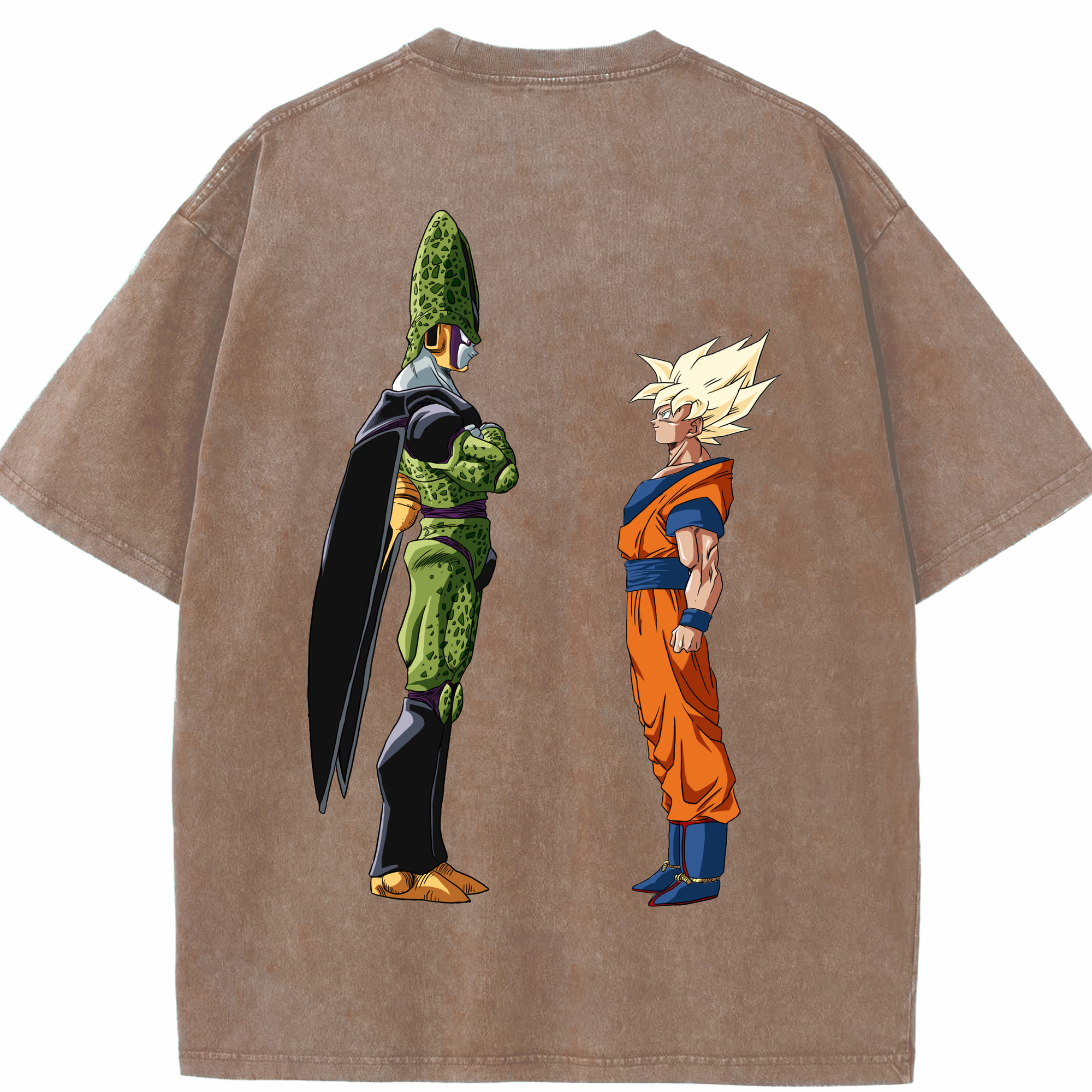 （画像用） ドラゴンボール DRAGON BALL 綿100% ヴィンテージ風 半袖Tシャツ（背面プリント）