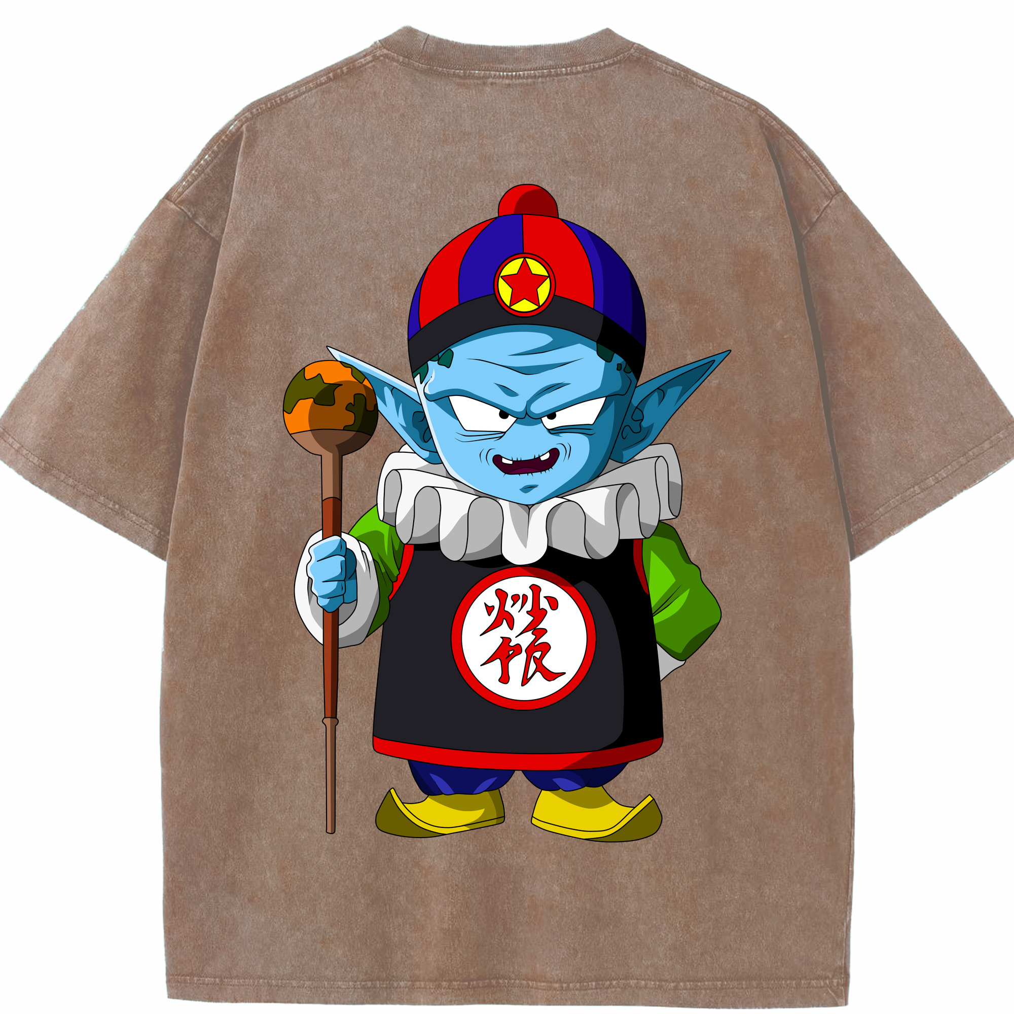 （画像用） ドラゴンボール DRAGON BALL 綿100% ヴィンテージ風 半袖Tシャツ（背面プリント）