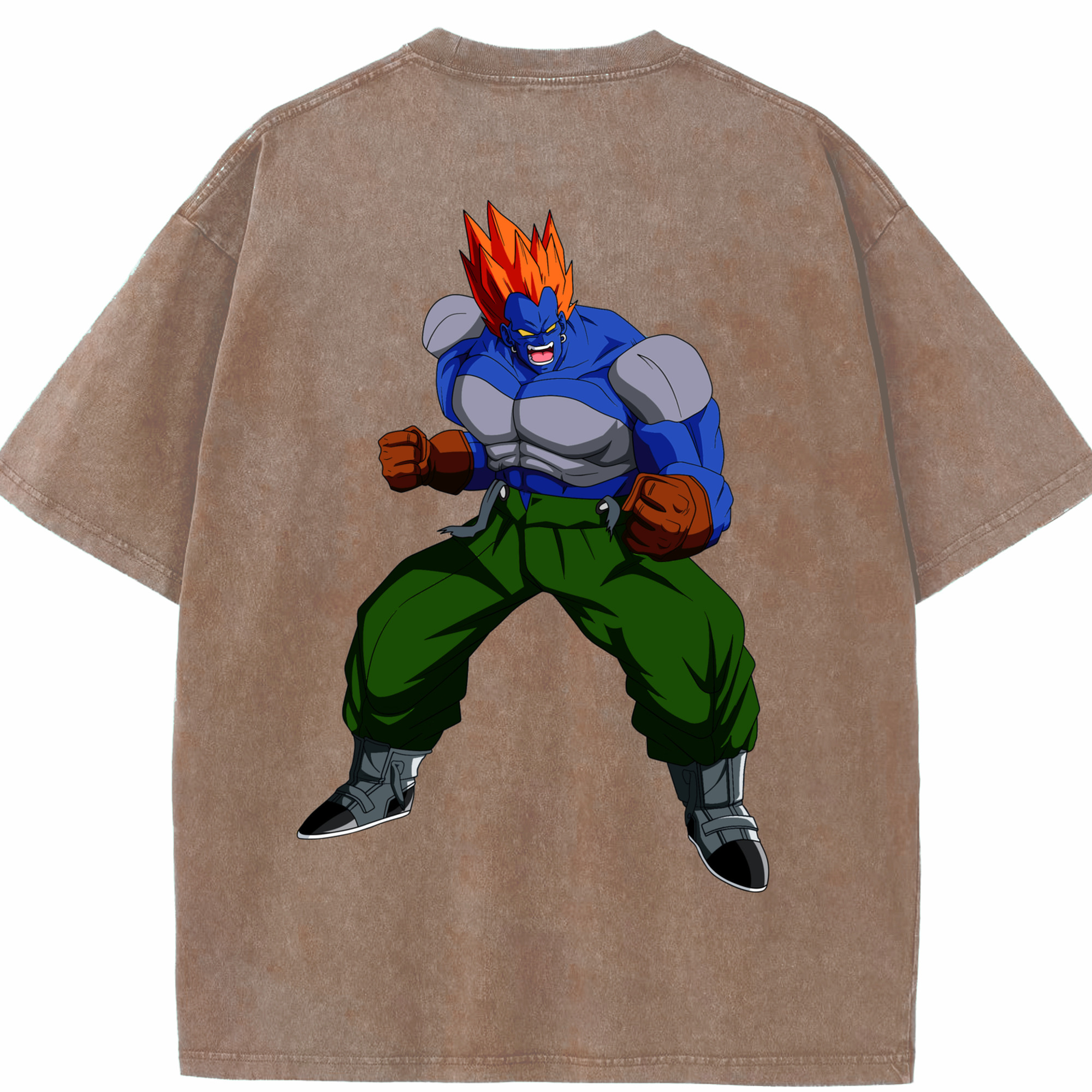 （画像用） ドラゴンボール DRAGON BALL 綿100% ヴィンテージ風 半袖Tシャツ（背面プリント）