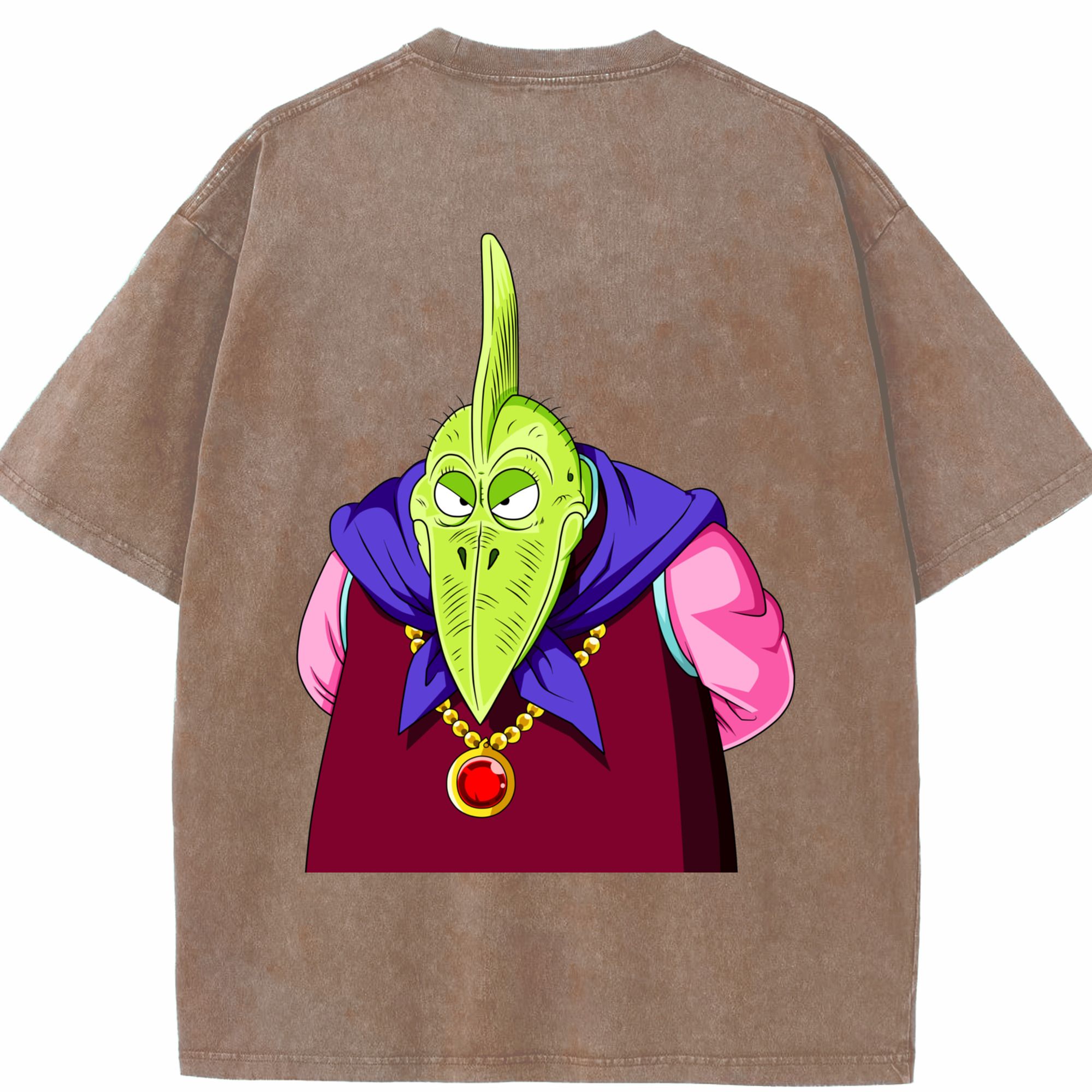 （画像用） ドラゴンボール DRAGON BALL 綿100% ヴィンテージ風 半袖Tシャツ（背面プリント）