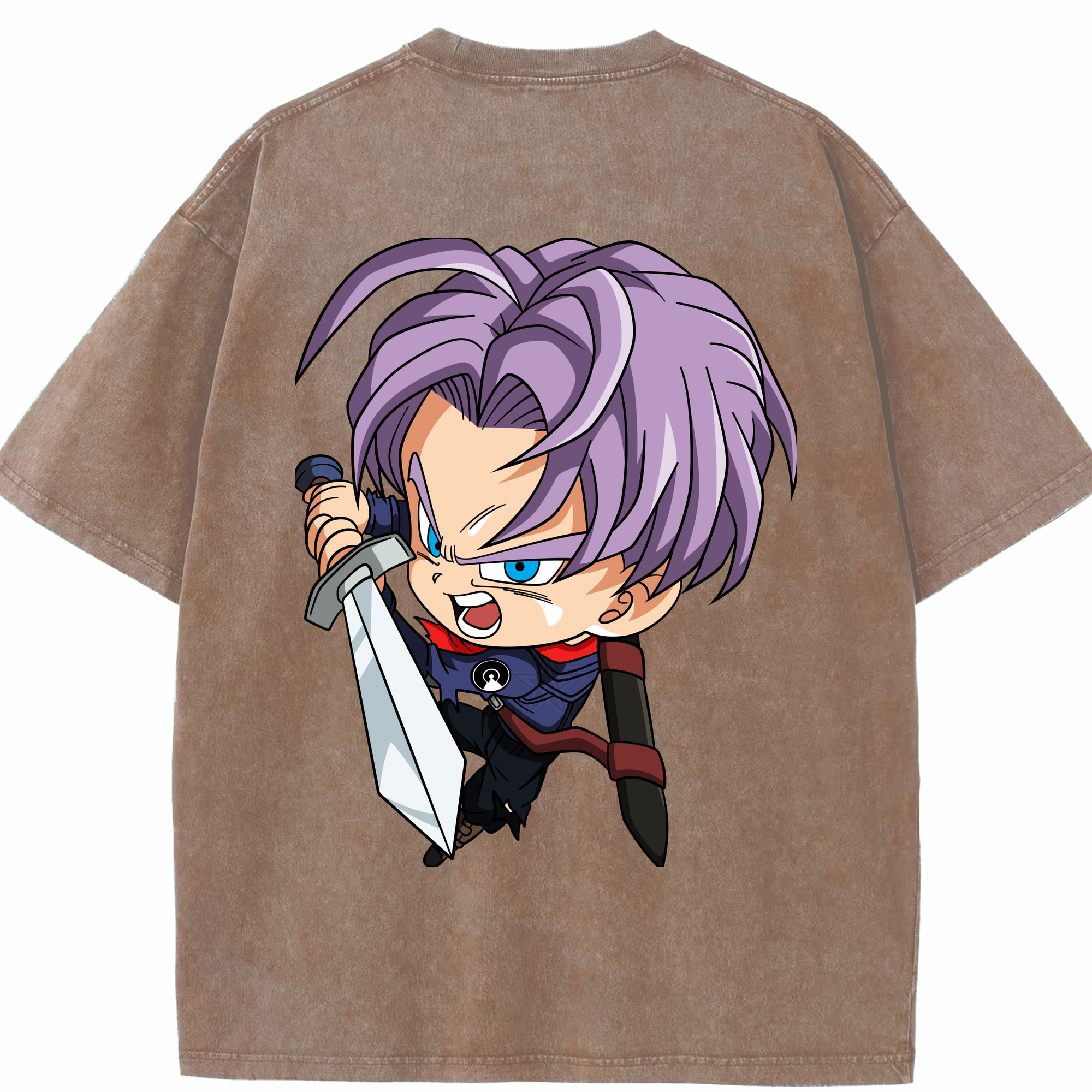 （画像用） ドラゴンボール DRAGON BALL 綿100% ヴィンテージ風 半袖Tシャツ（背面プリント）