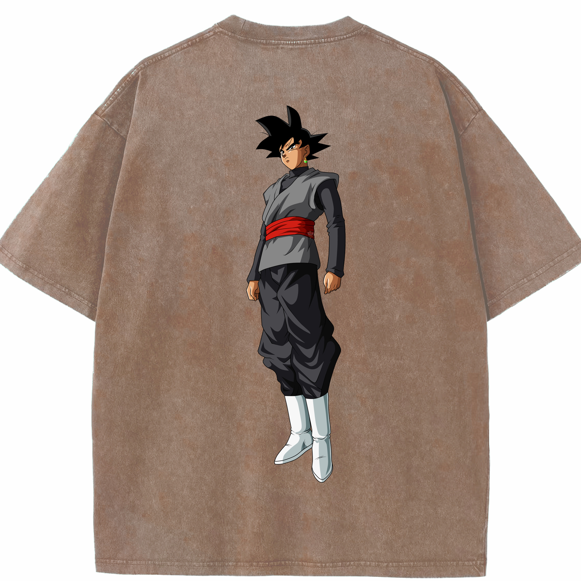（画像用） ドラゴンボール ベジータ四世（Bejīta Yonsei）DRAGON BALL Vegeta IV 綿100% ヴィンテージ風 半袖Tシャツ（背面プリント）