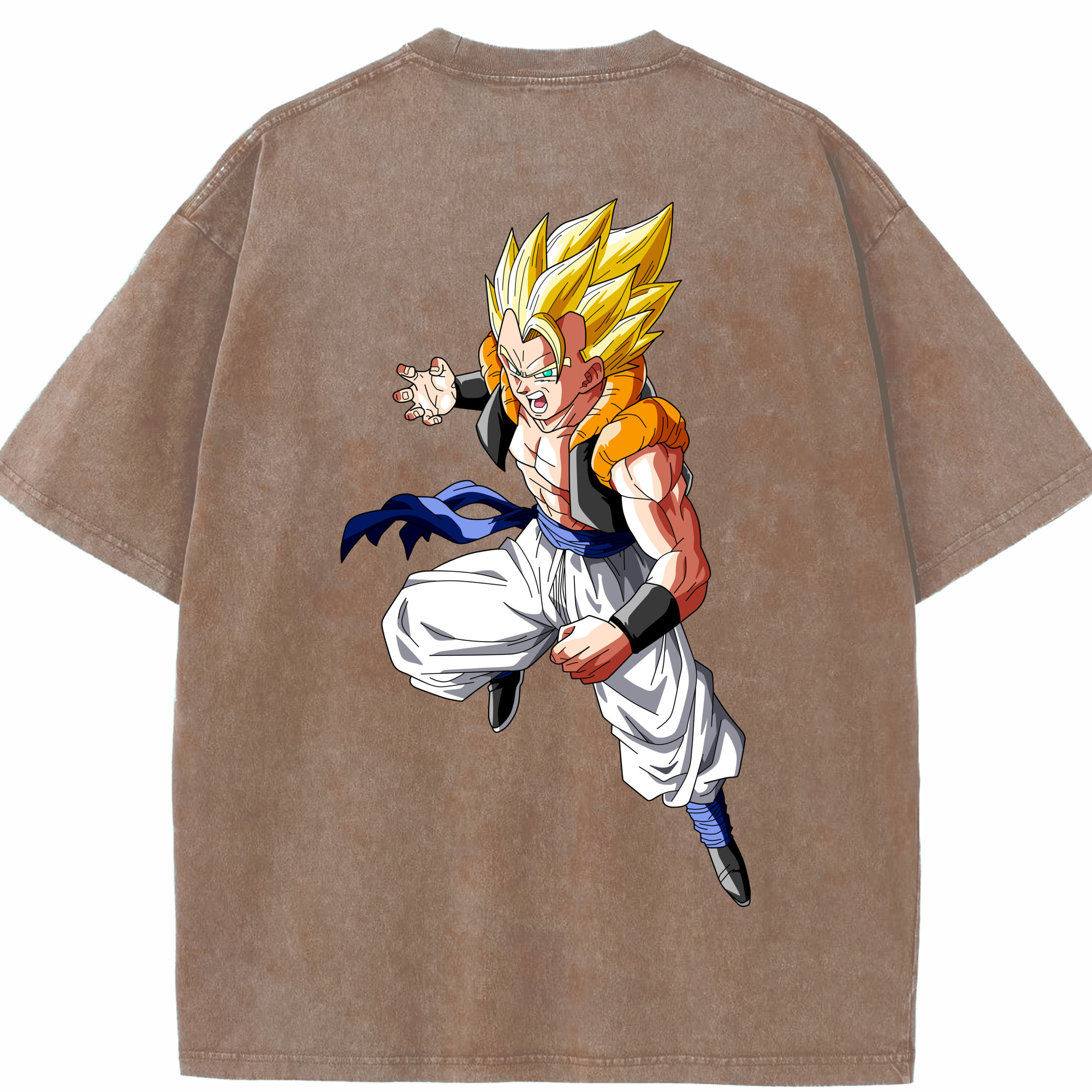 （画像用） ドラゴンボール ベジータ四世（Bejīta Yonsei）DRAGON BALL Vegeta IV 綿100% ヴィンテージ風 半袖Tシャツ（背面プリント）